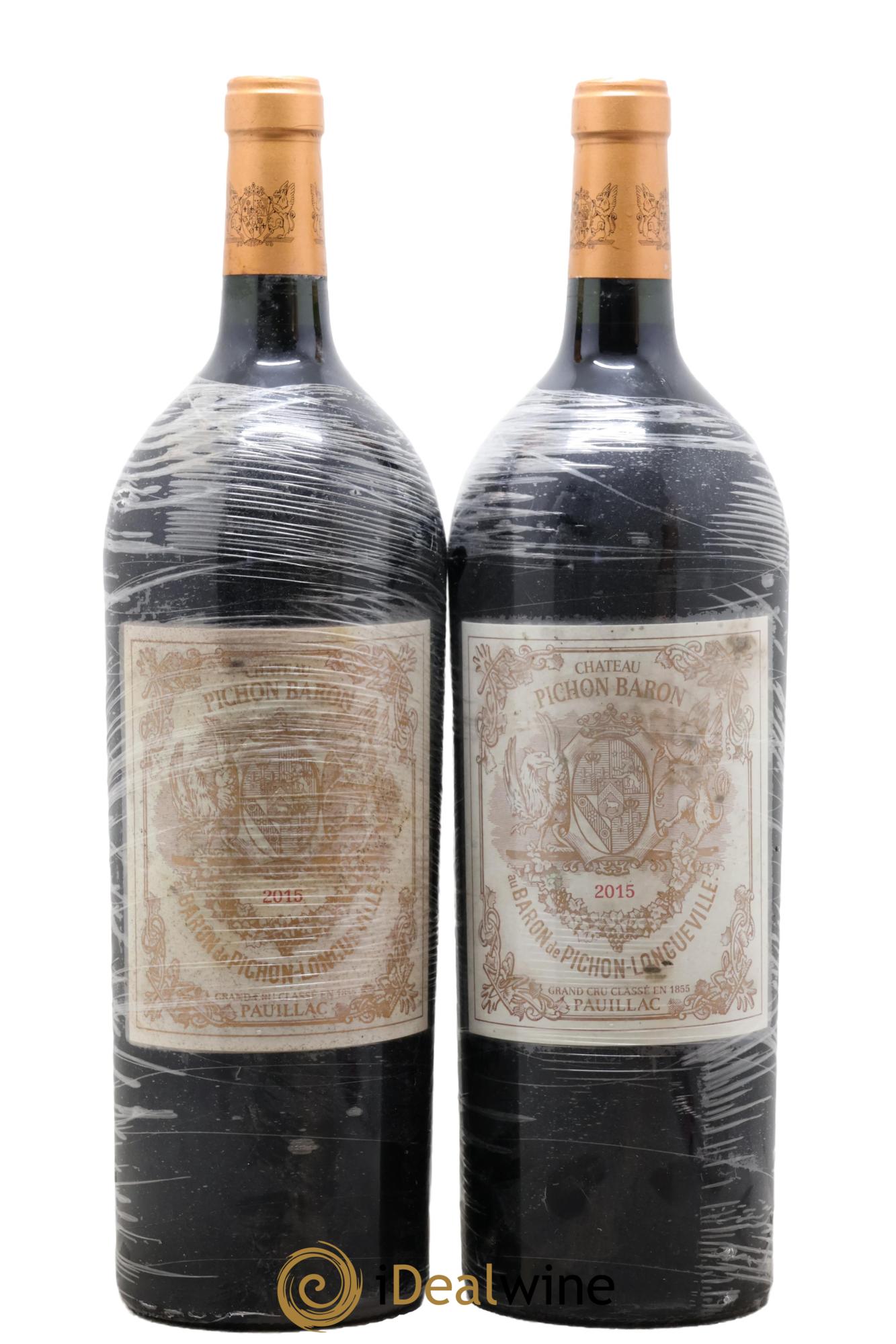 Pichon Longueville Baron 2ème Grand Cru Classé 2015 - Lot de 2 magnums - 0