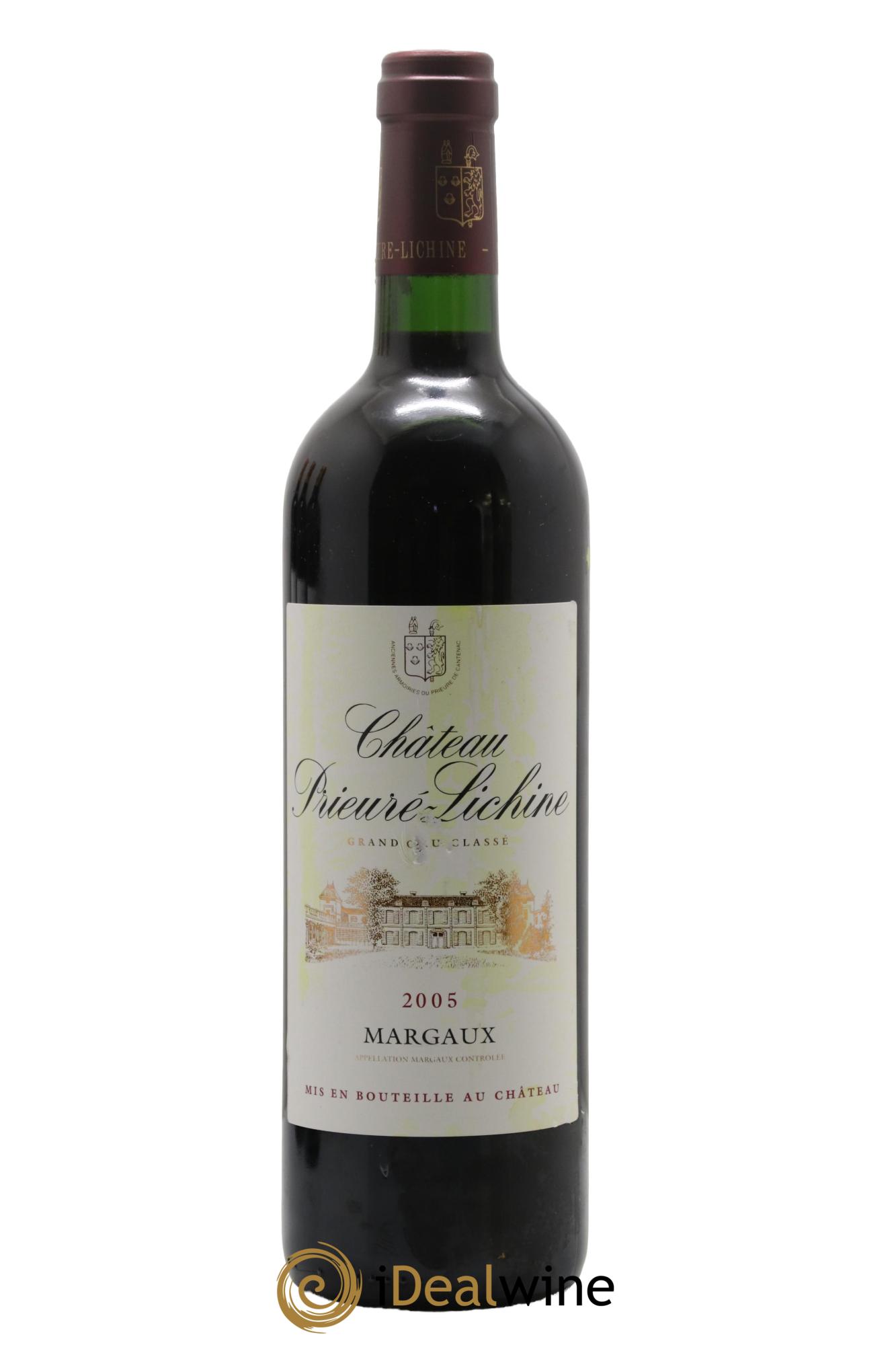 Château Prieuré Lichine 4ème Grand Cru Classé 2005 - Lot de 1 bouteille - 0