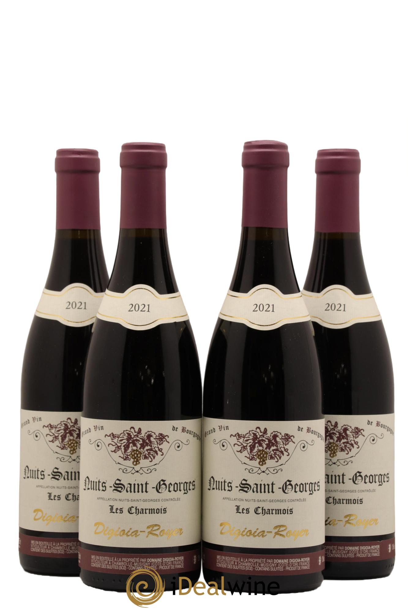 Nuits-Saint-Georges Les Charmois Domaine Digioia Royer 2021 - Lot de 4 bouteilles - 0
