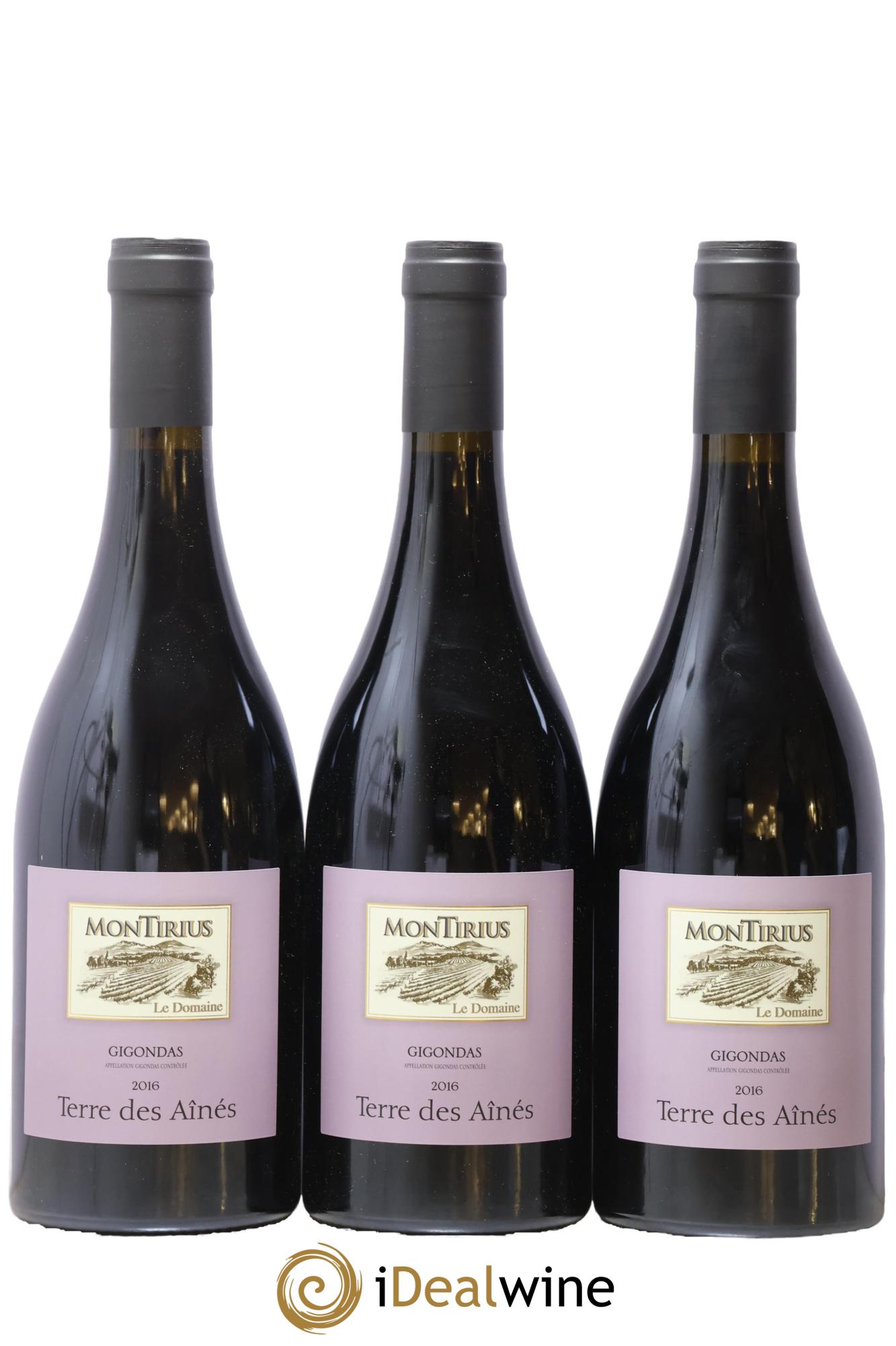 Gigondas Terre des Aînés Montirius 2016 - Lot de 3 bouteilles - 0