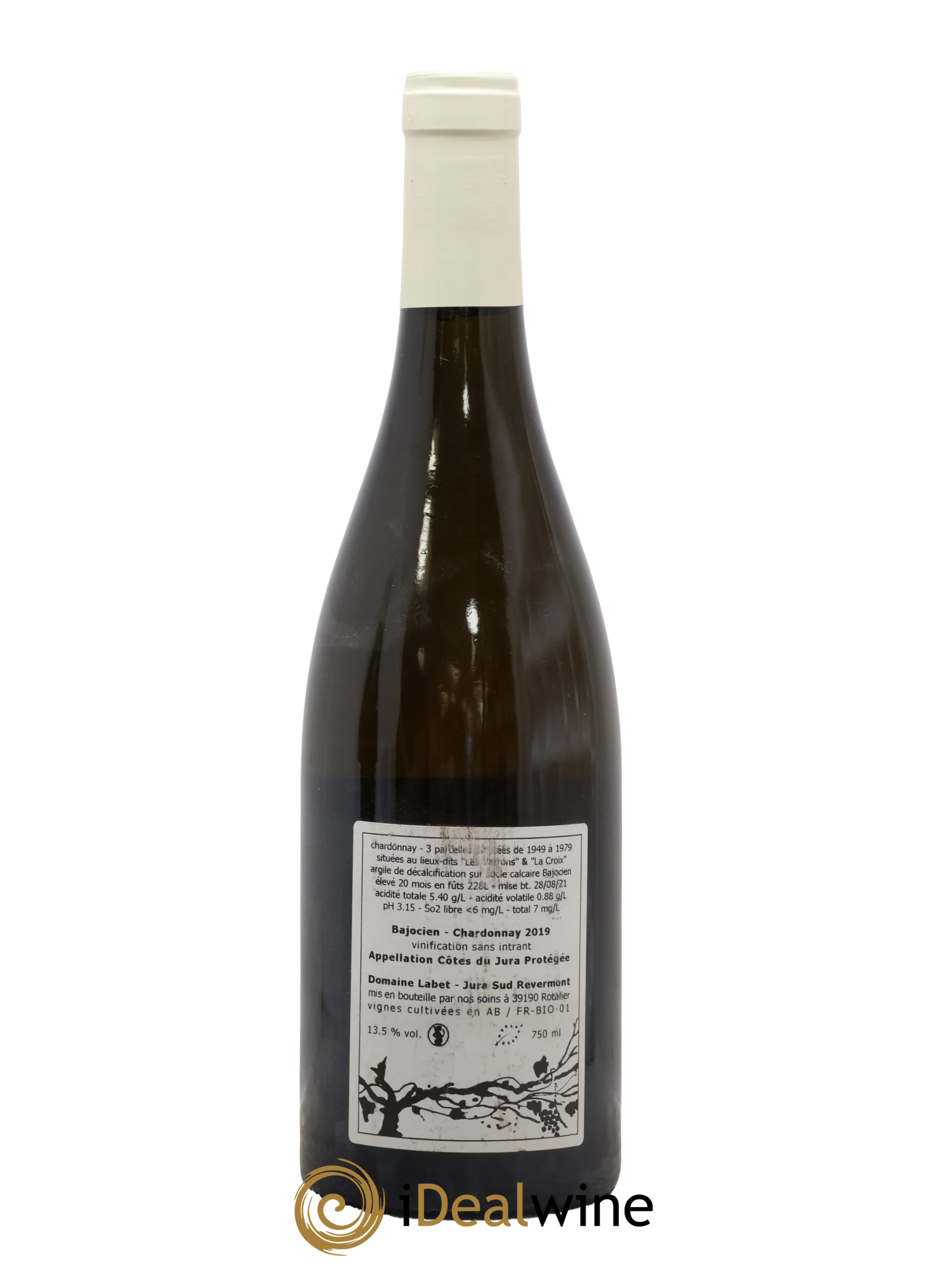 Côtes du Jura Chardonnay Bajocien Romain - Julien - Charline Labet 2019 - Lotto di 1 bottiglia - 1