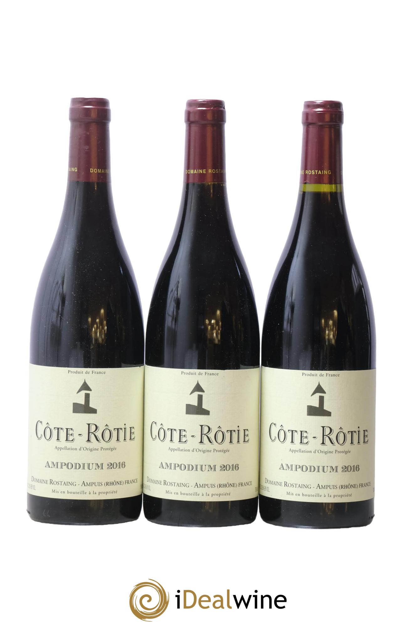 Côte-Rôtie Ampodium René Rostaing 2016 - Posten von 3 Flaschen - 0