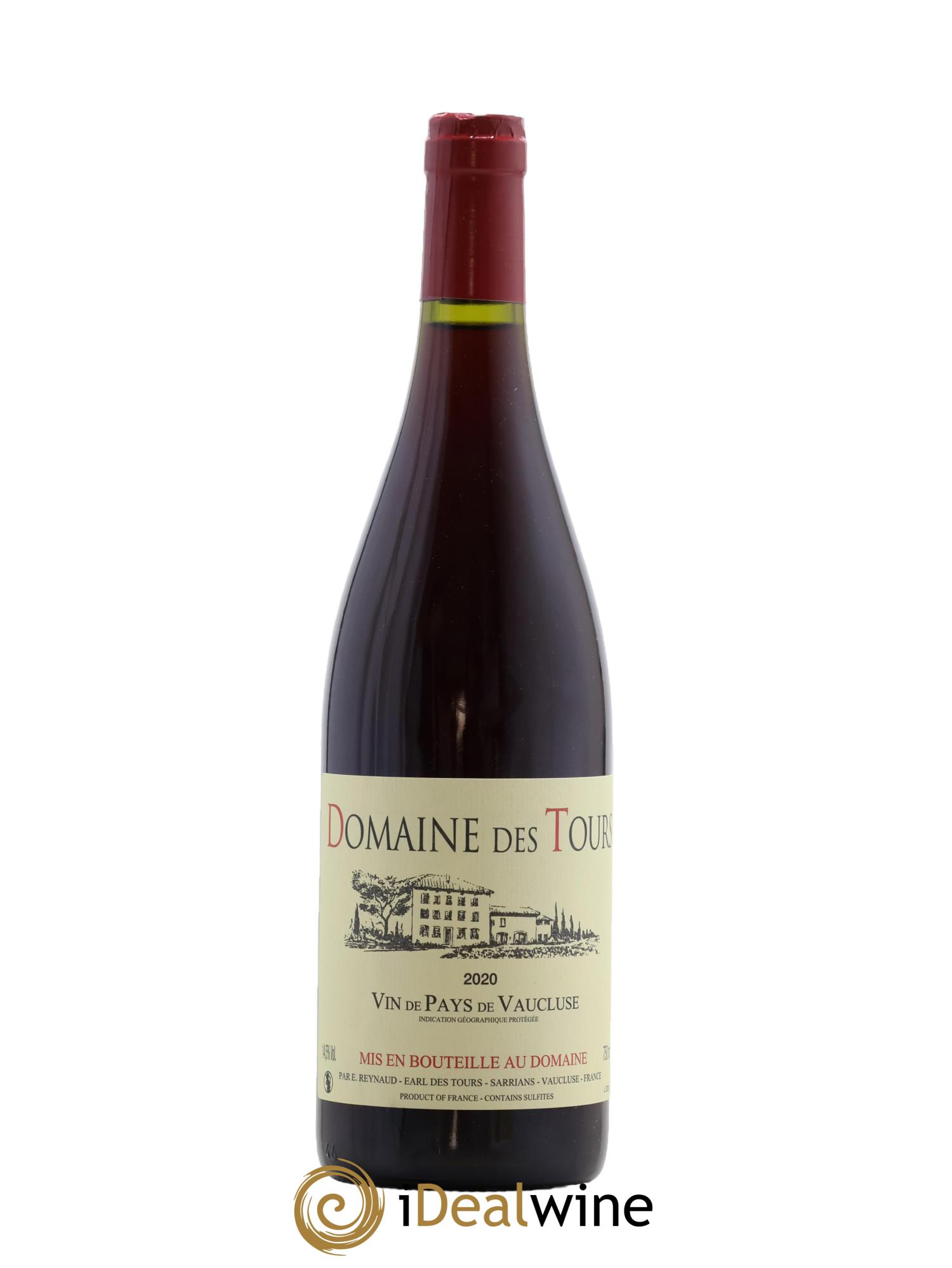 Vaucluse (Vin de Pays de Vaucluse) Domaine des Tours Emmanuel Reynaud 2020 - Lot de 1 bouteille - 0