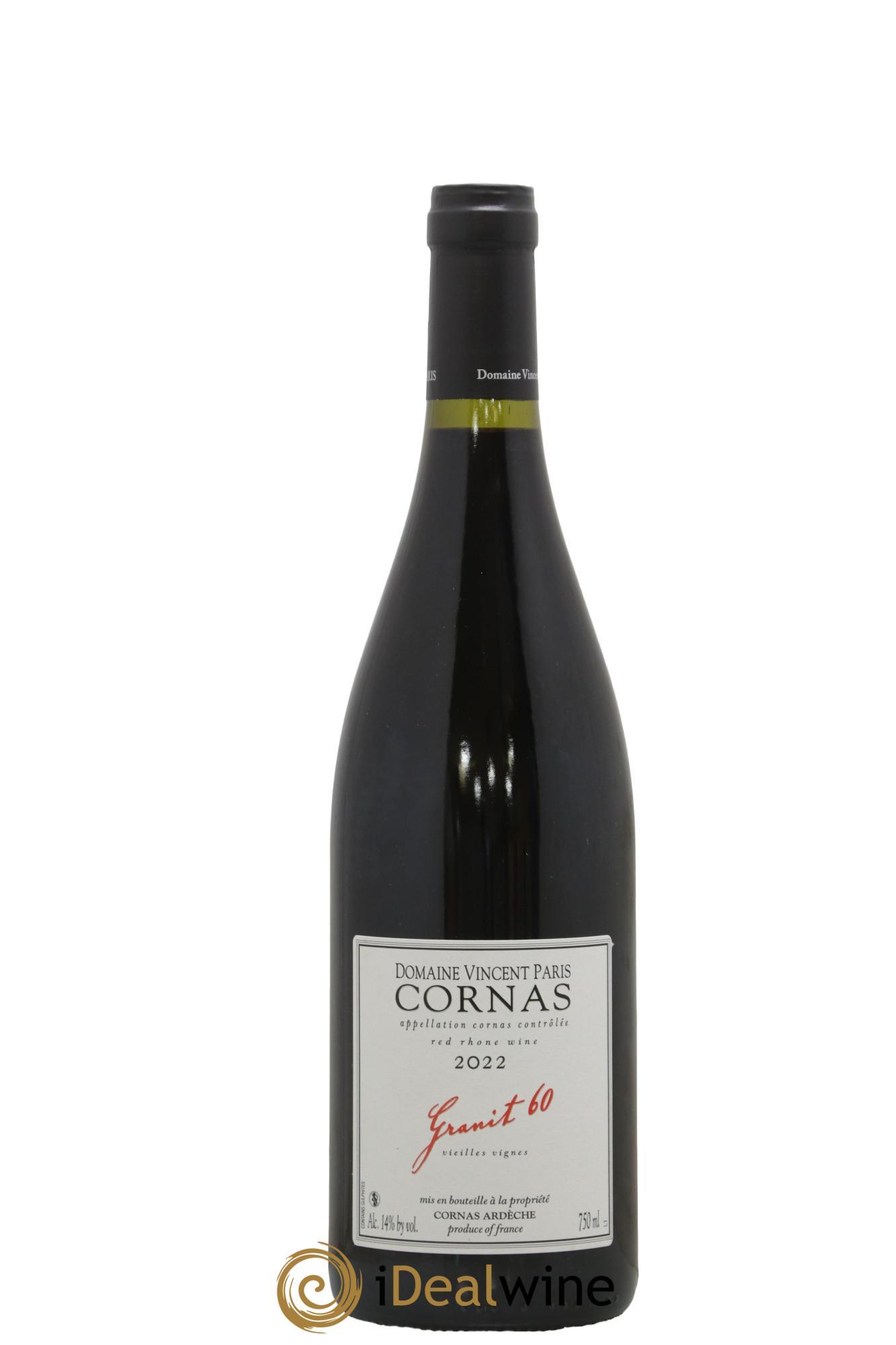 Cornas Granit 60 Vieilles Vignes Vincent Paris 2022 - Lot de 1 bouteille - 0