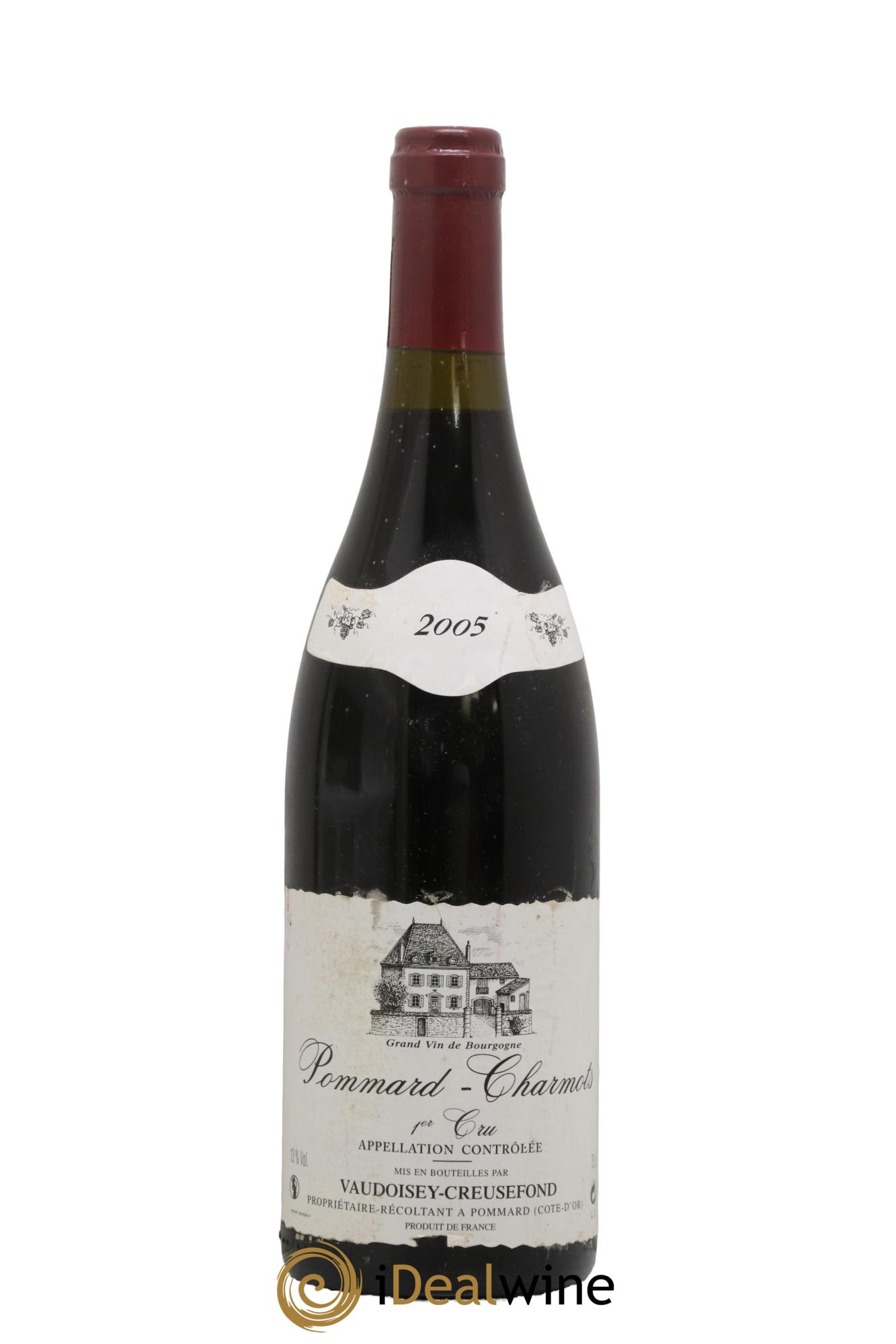 Pommard 1er Cru Les Charmots Vaudoisey-Creusefond 2005 - Lot de 1 bouteille - 0