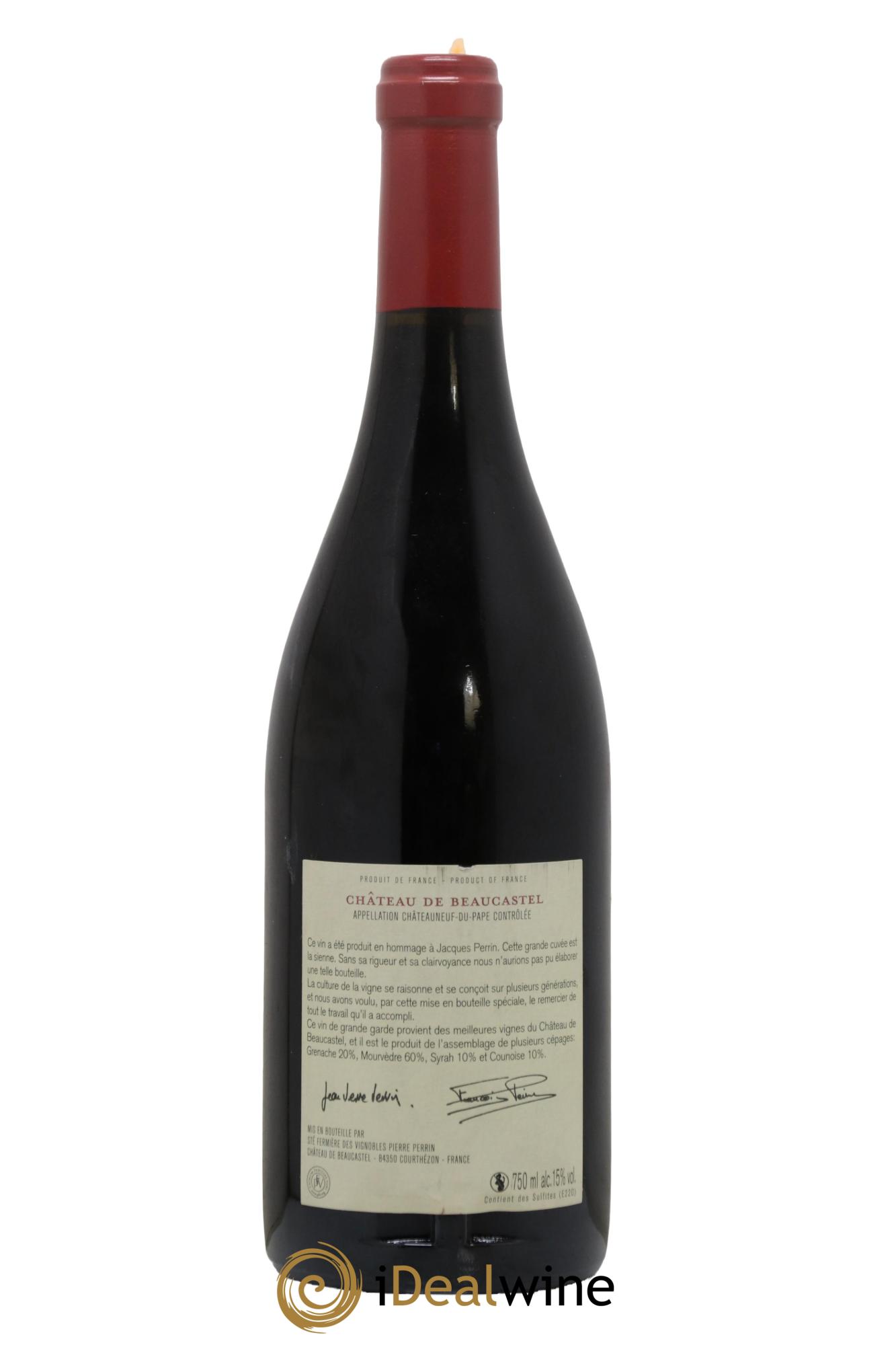 Châteauneuf-du-Pape Château de Beaucastel Hommage à Jacques Perrin Famille Perrin  2009 - Posten von 1 Flasche - 1