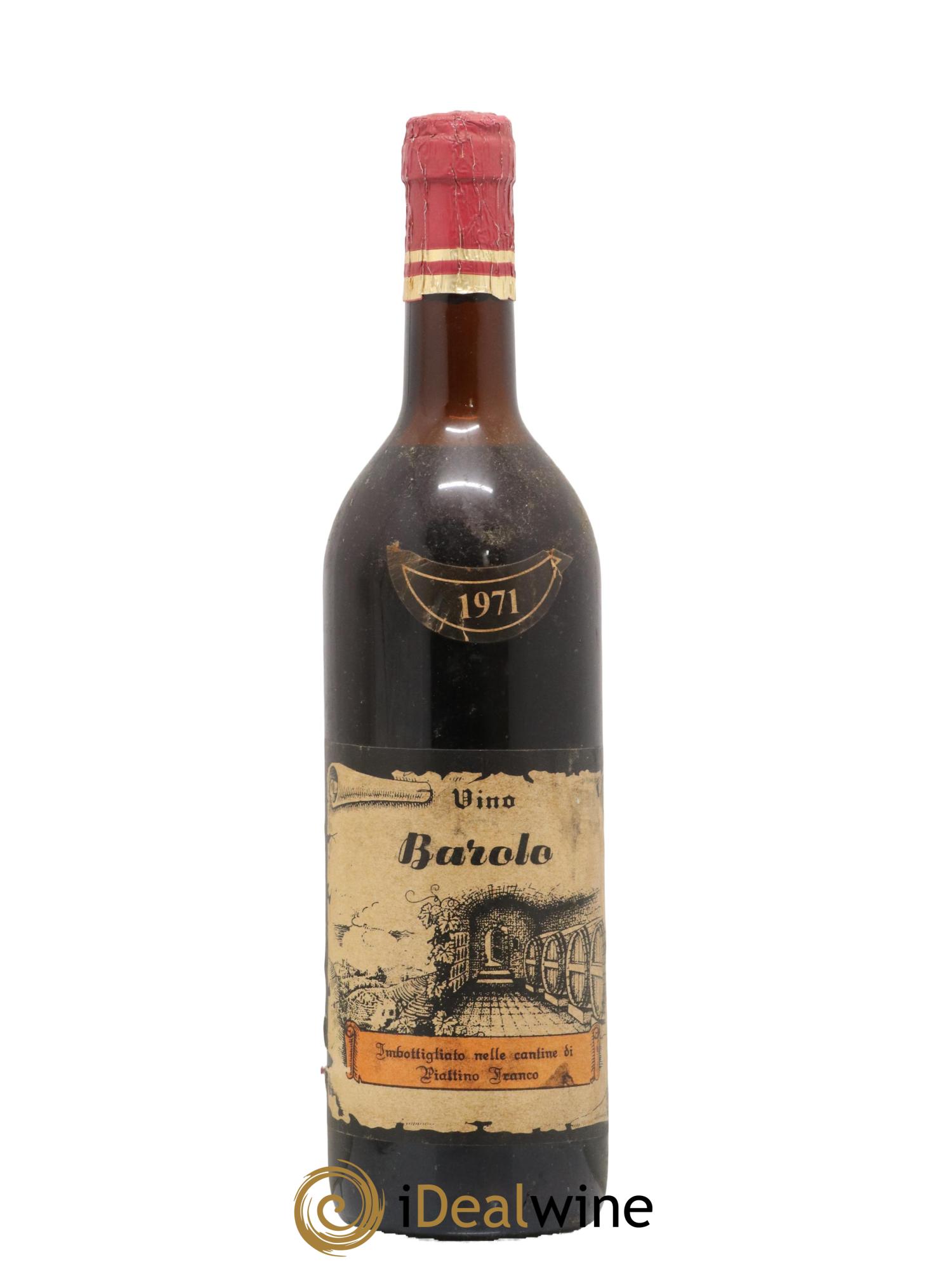 Barolo Franco Piattino 1971 - Posten von 1 Flasche - 0