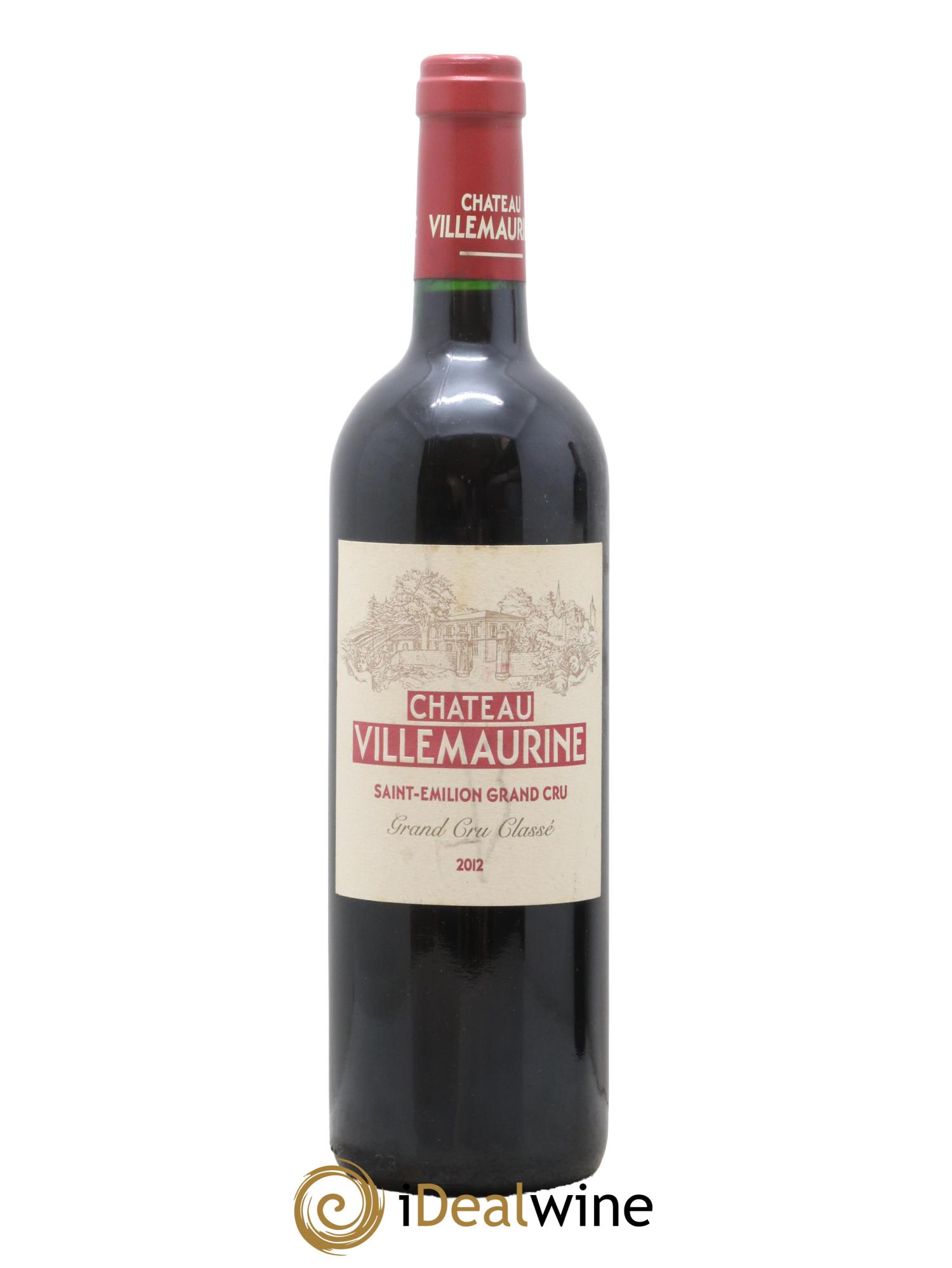 Château Villemaurine Grand Cru Classé 2012 - Lot de 1 bouteille - 0