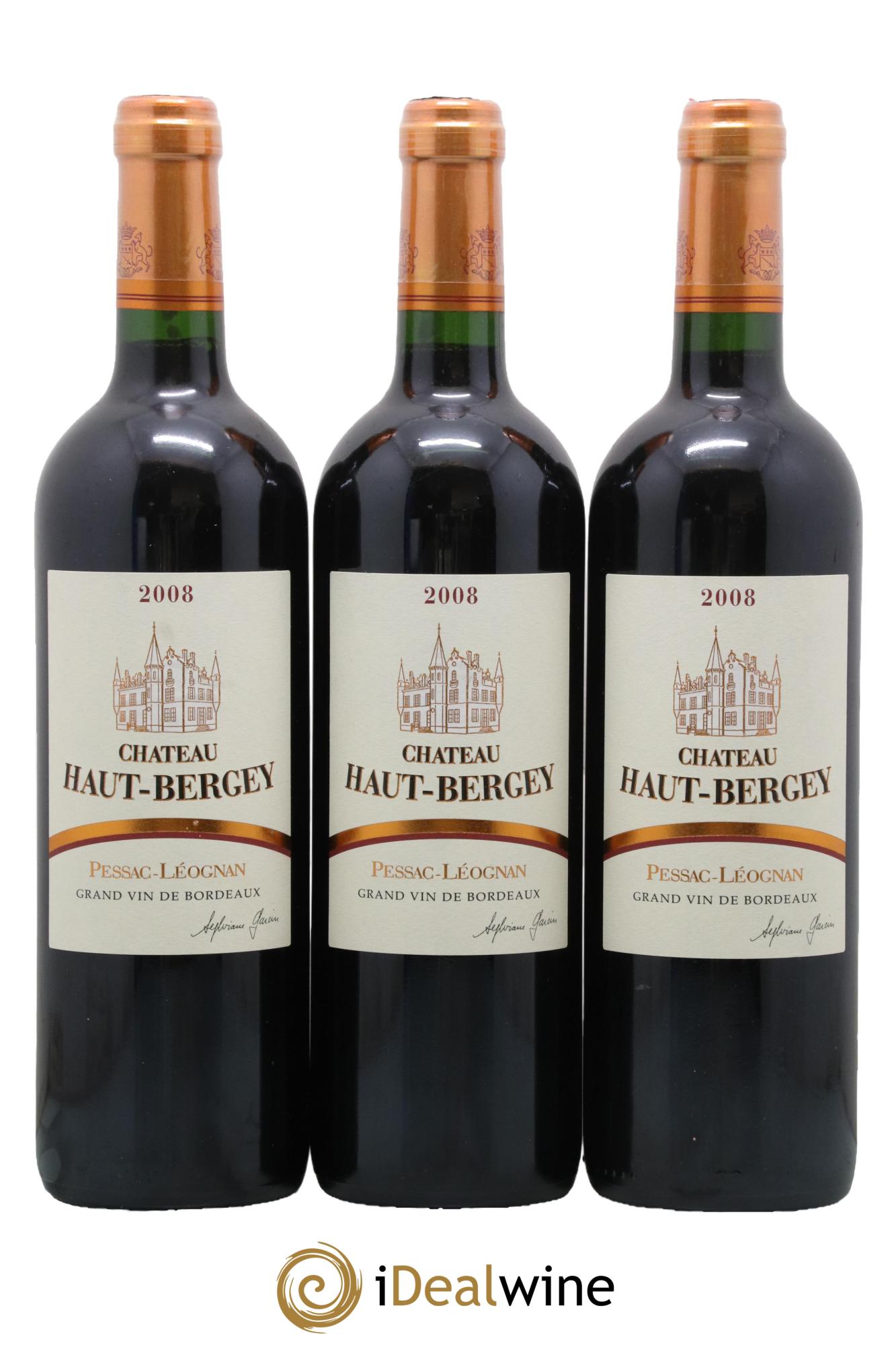 Château Haut-Bergey 2008 - Lot de 3 bouteilles - 0