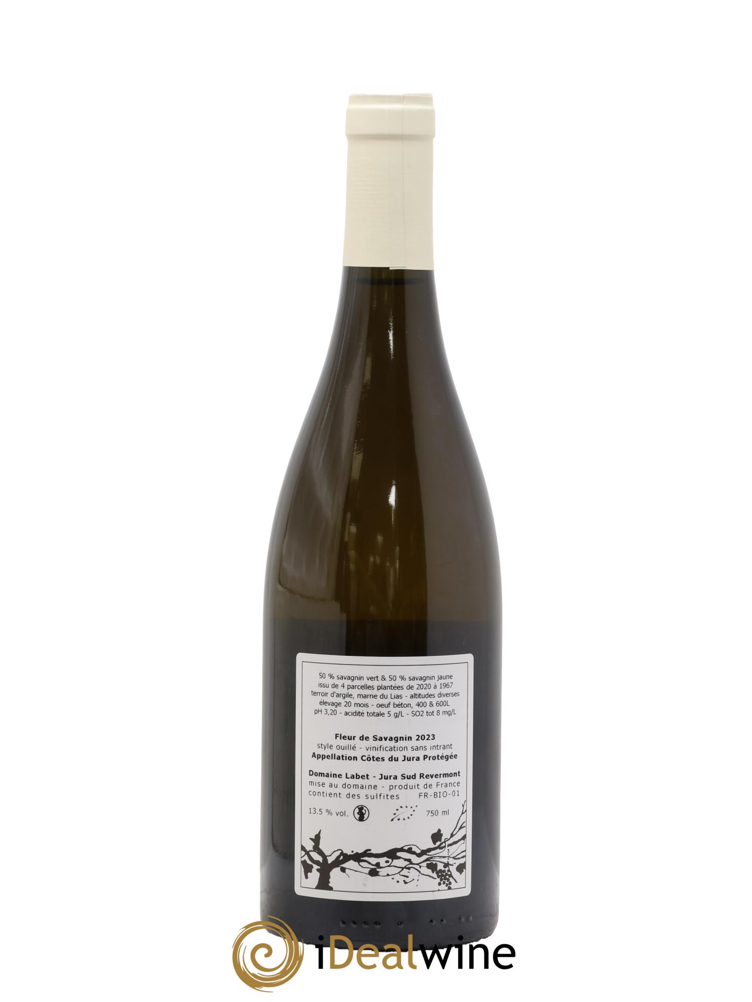 Côtes du Jura Fleur de Savagnin Romain - Julien  - Charline Labet 2023 - Lot de 1 bouteille - 1