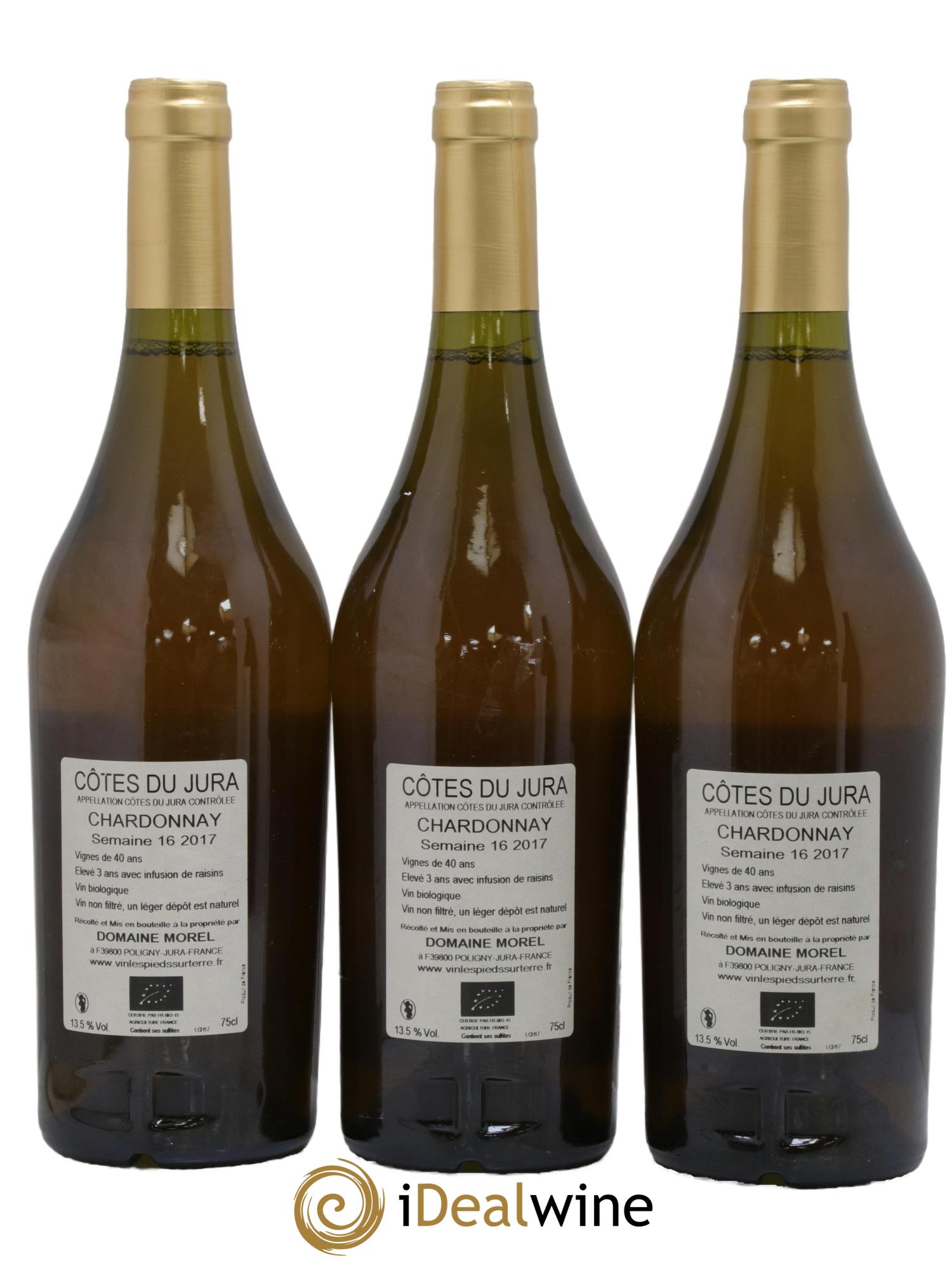 Côtes du Jura Chardonnay Semaine 16 Valentin Morel 2017 - Lot de 3 bouteilles - 1