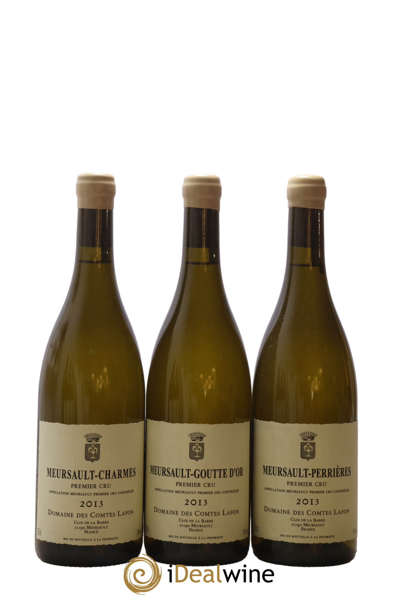 Meursault 1er Cru Caisse Prestige 6 Climats Comtes Lafon (Domaine des)  2013 - Lot de 6 bouteilles - 1