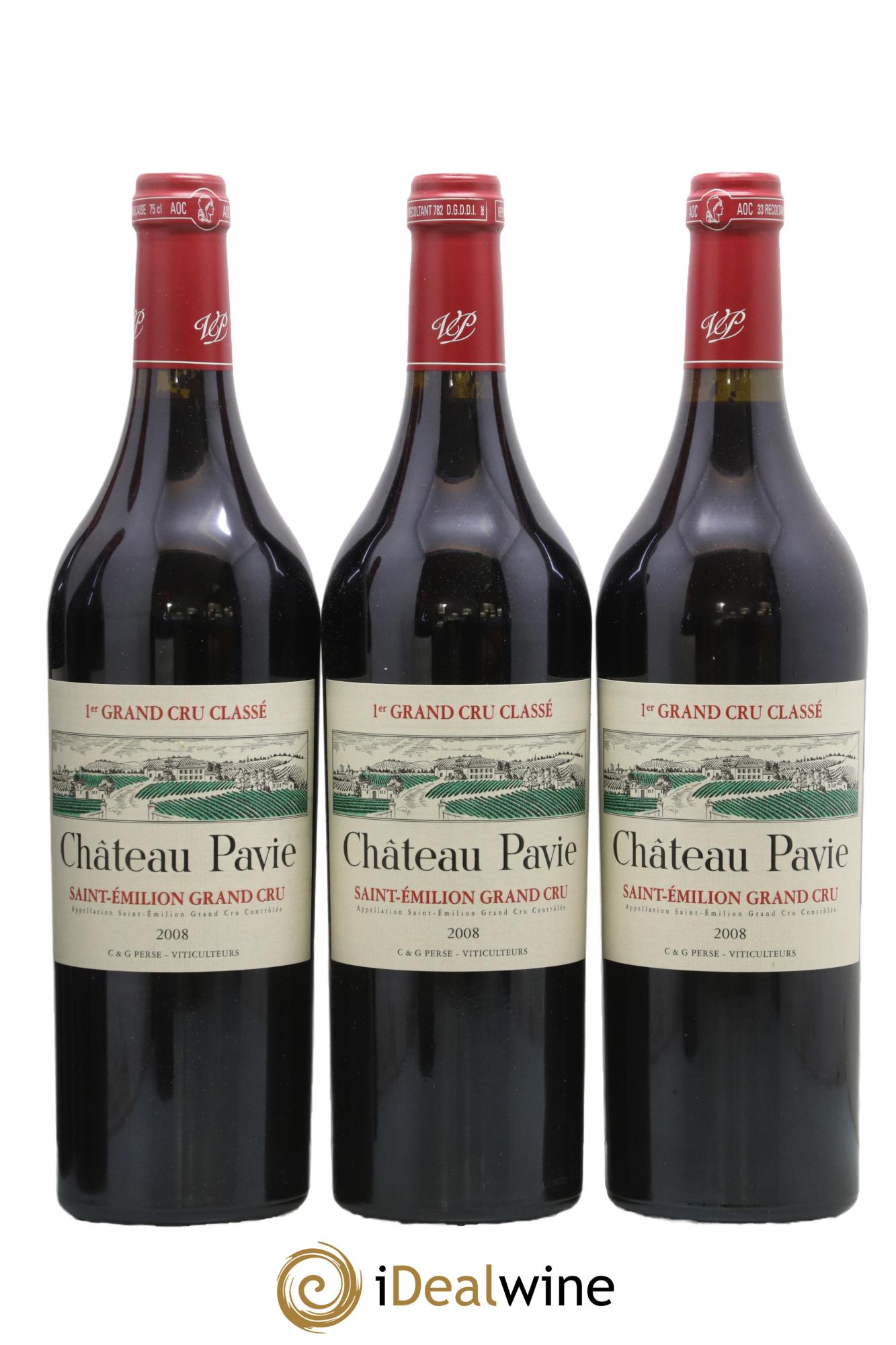 Château Pavie 1er Grand Cru Classé A 2008 - Lotto di 6 bottiglie - 1