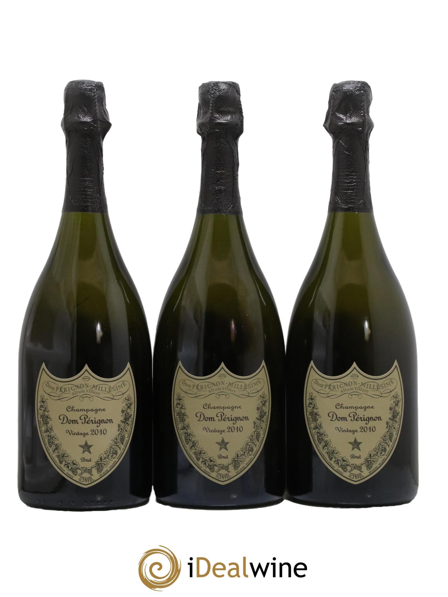 Brut Dom Pérignon 2010 - Lot de 3 bouteilles - 0
