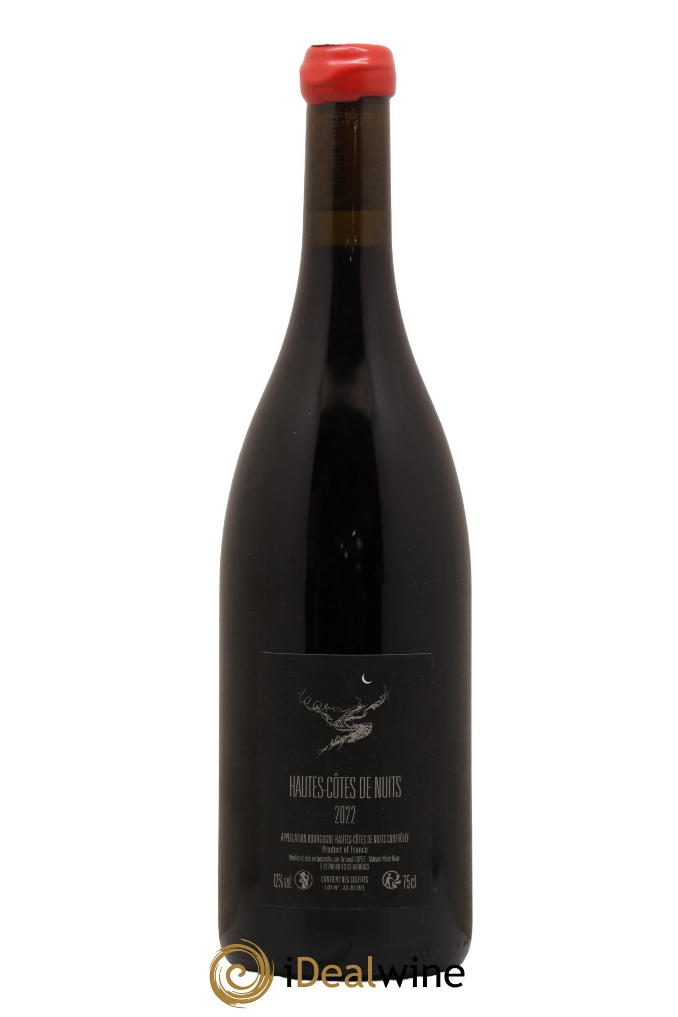 Hautes-Côtes de Nuits Pinot Noar Arnaud Lopez Chevrey 2022 - Lot de 1 bouteille - 1