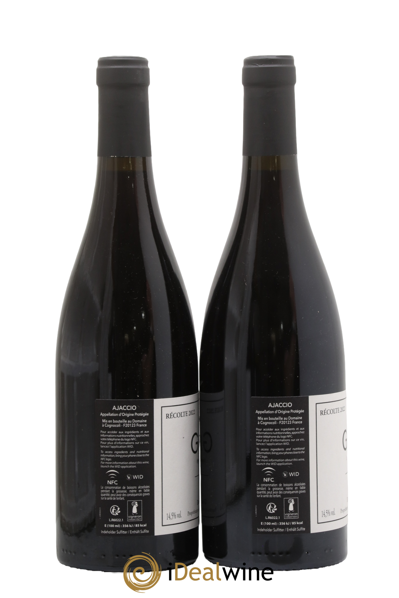 Ajaccio Granit 60 Vaccelli 2022 - Lot de 2 bouteilles - 1