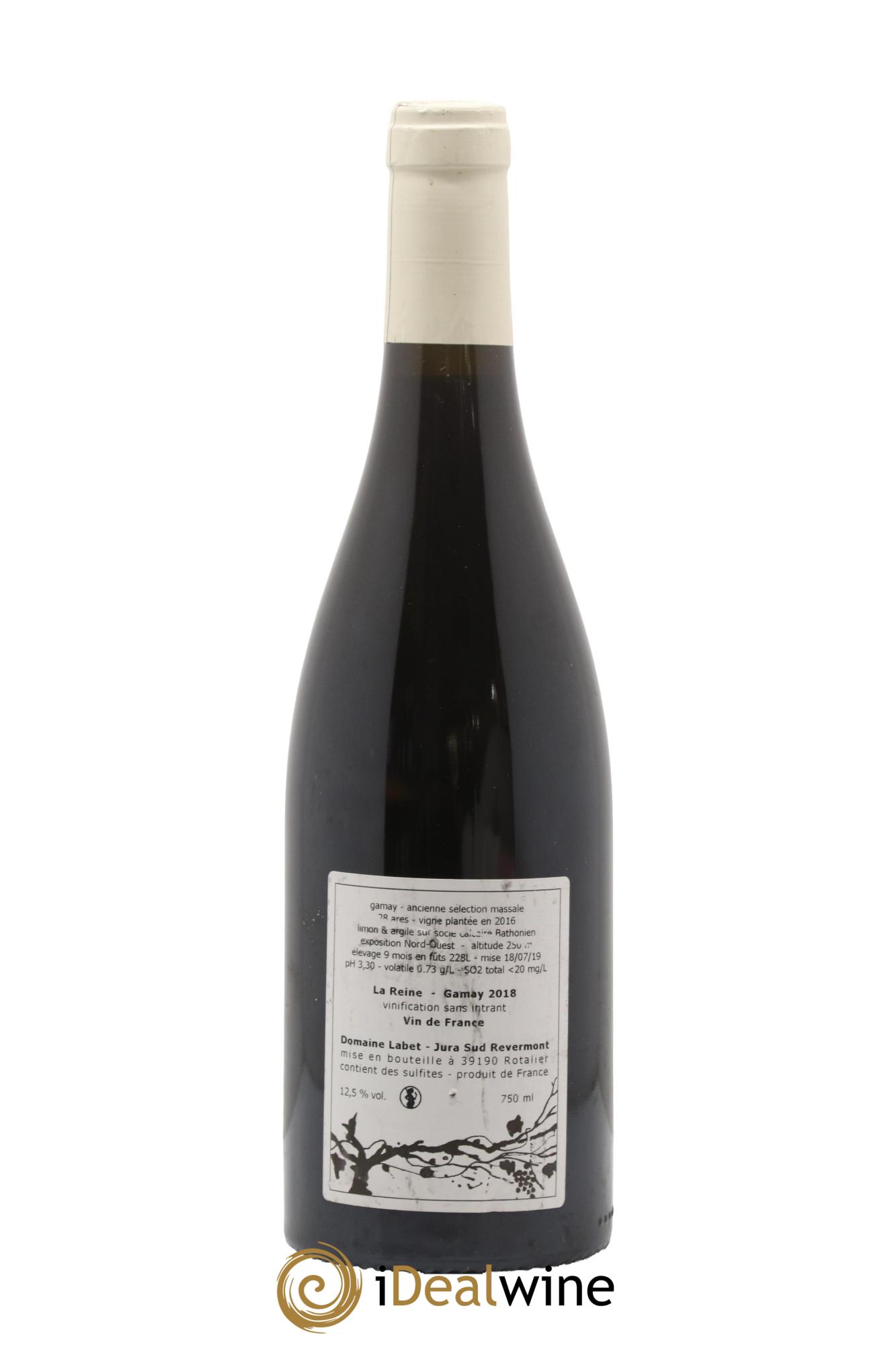 Vin de France Gamay La Reine Labet (Domaine) 2018 - Lot de 1 bouteille - 1