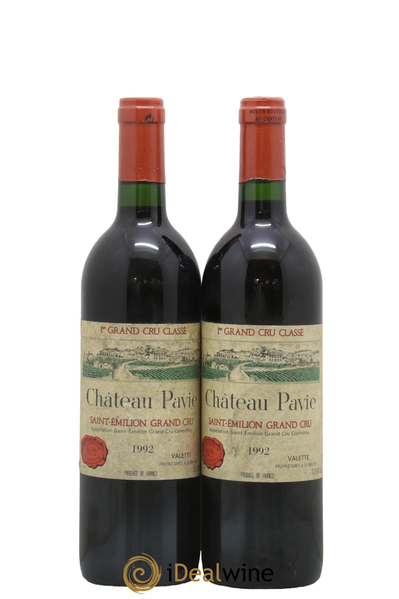 Château Pavie 1er Grand Cru Classé A 1992 - Lot of 2 bottles - 0