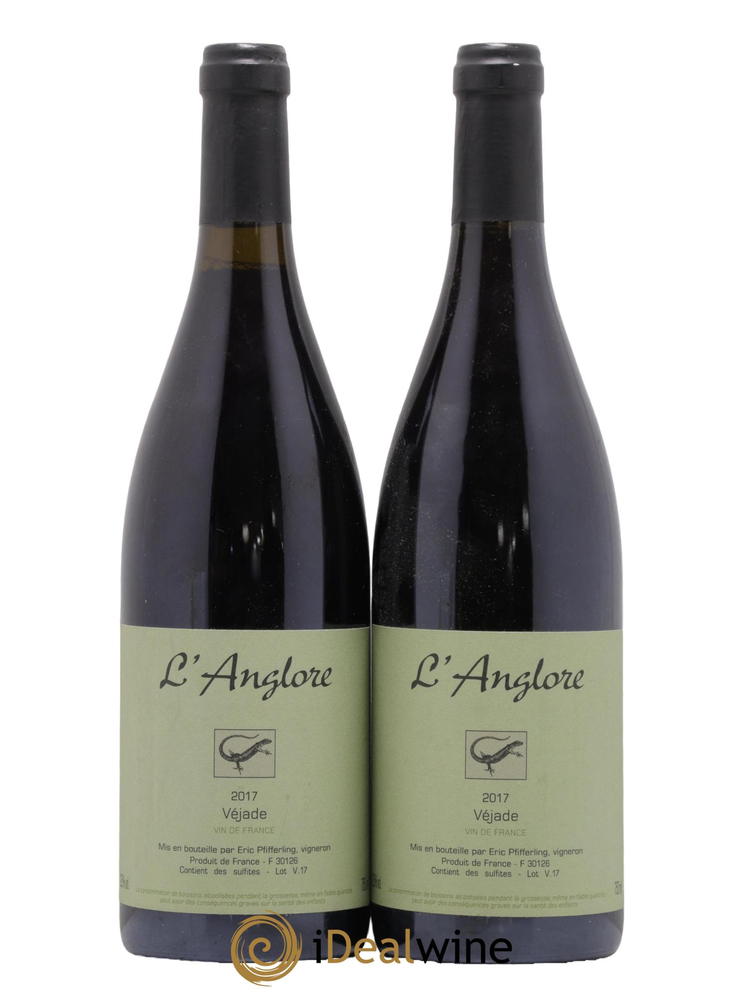 Vin de France Véjade L'Anglore 2017 - Posten von 2 Flaschen - 0