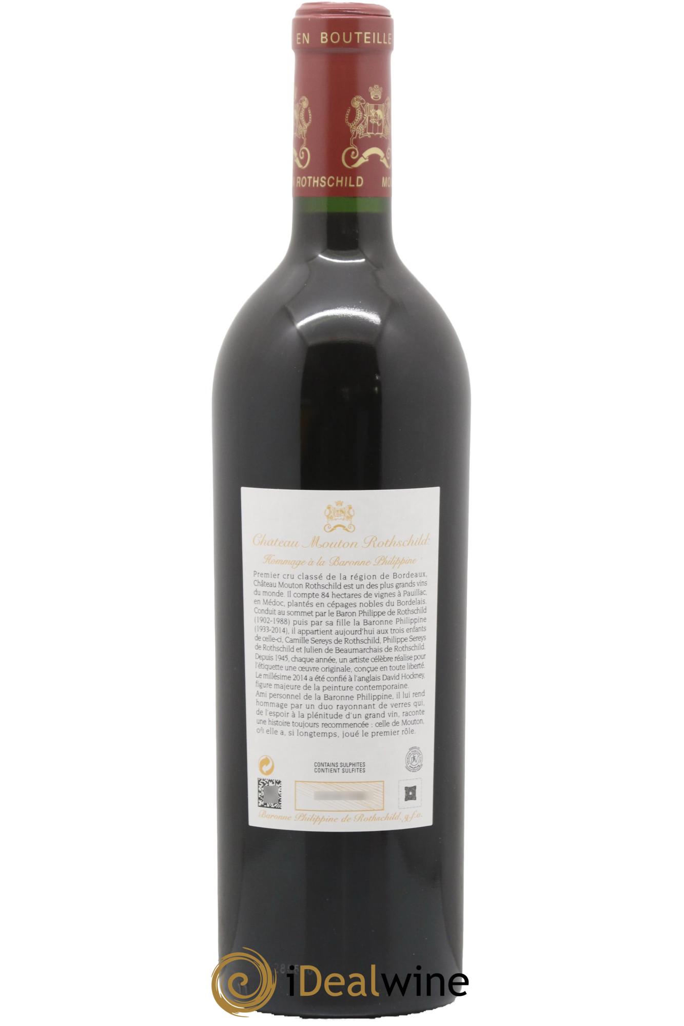 Château Mouton Rothschild 1er Grand Cru Classé 2014 - Posten von 1 Flasche - 1
