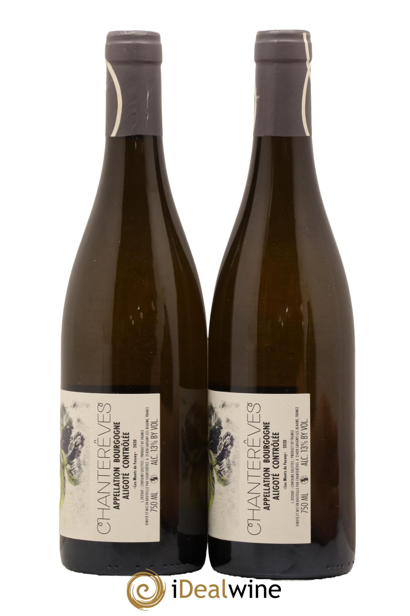 Bourgogne Aligoté Les Monts de Fussey Chanterêves 2020 - Lot de 2 bouteilles - 1