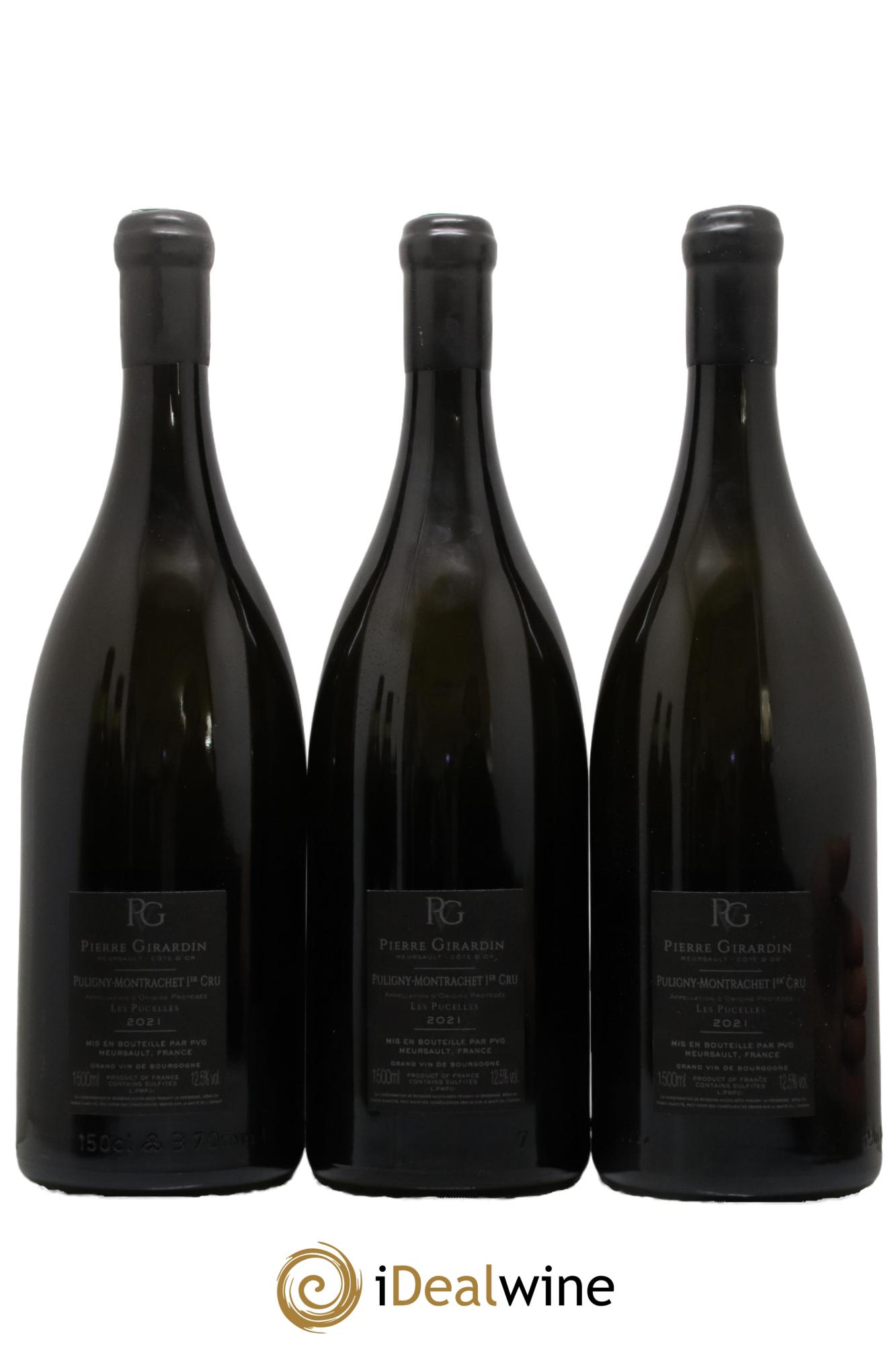 Puligny-Montrachet 1er Cru Les Pucelles Pierre Girardin 2021 - Lot de 3 magnums - 1