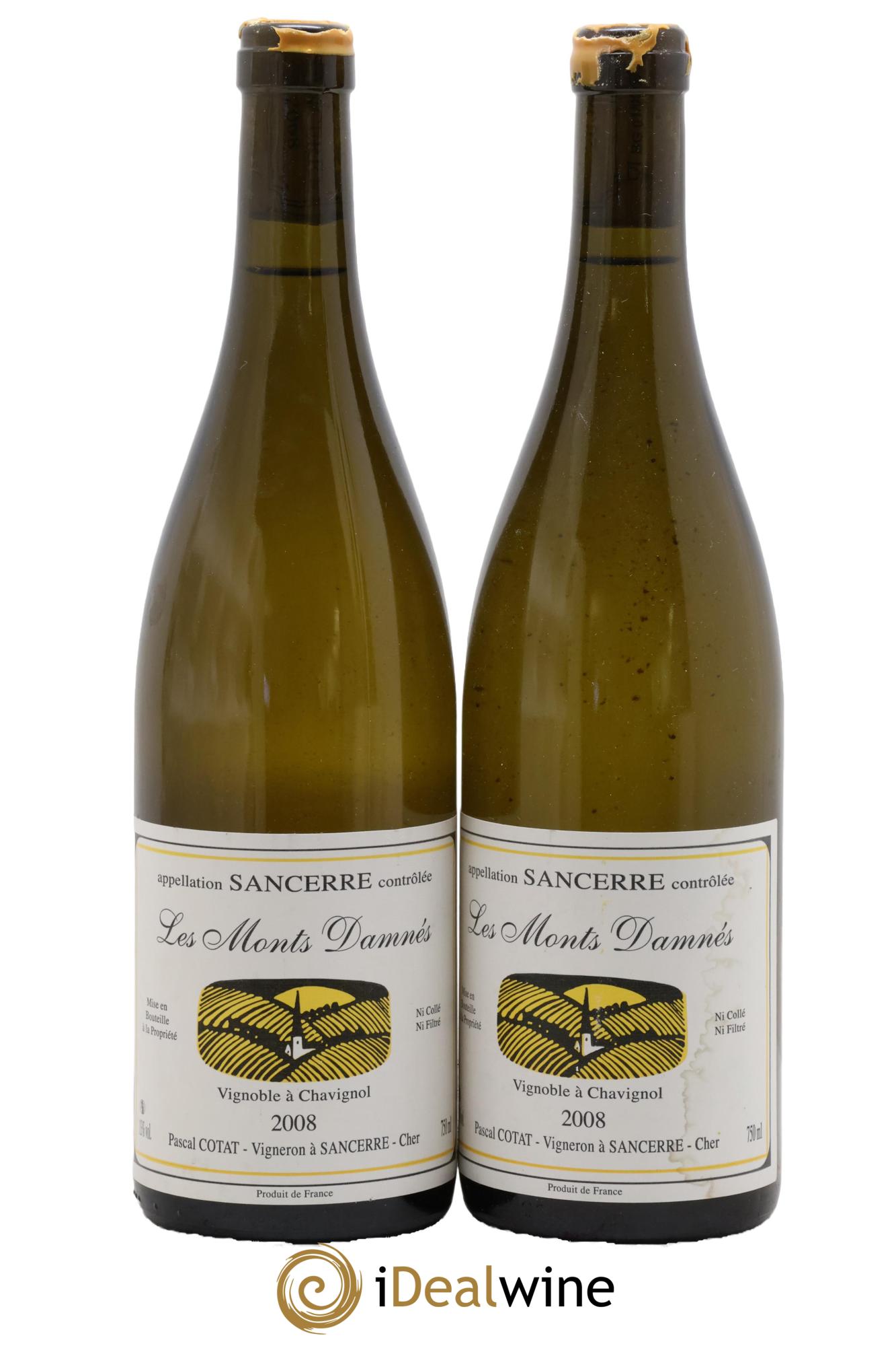 Sancerre Les Monts Damnés Pascal Cotat 2008 - Lot de 2 bouteilles - 0