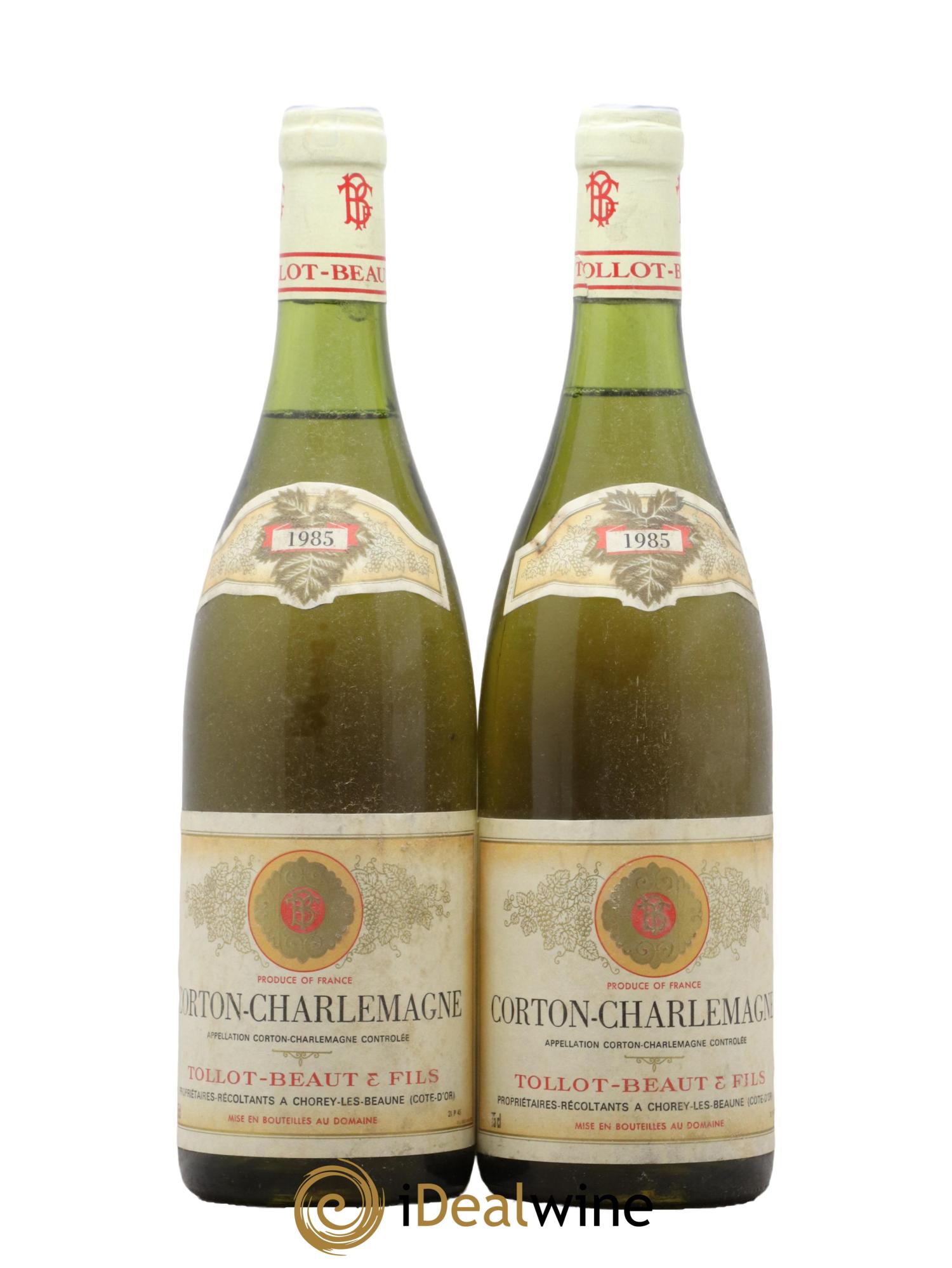 Corton-Charlemagne Grand Cru Tollot Beaut (Domaine) 1985 - Lot de 2 bouteilles - 0