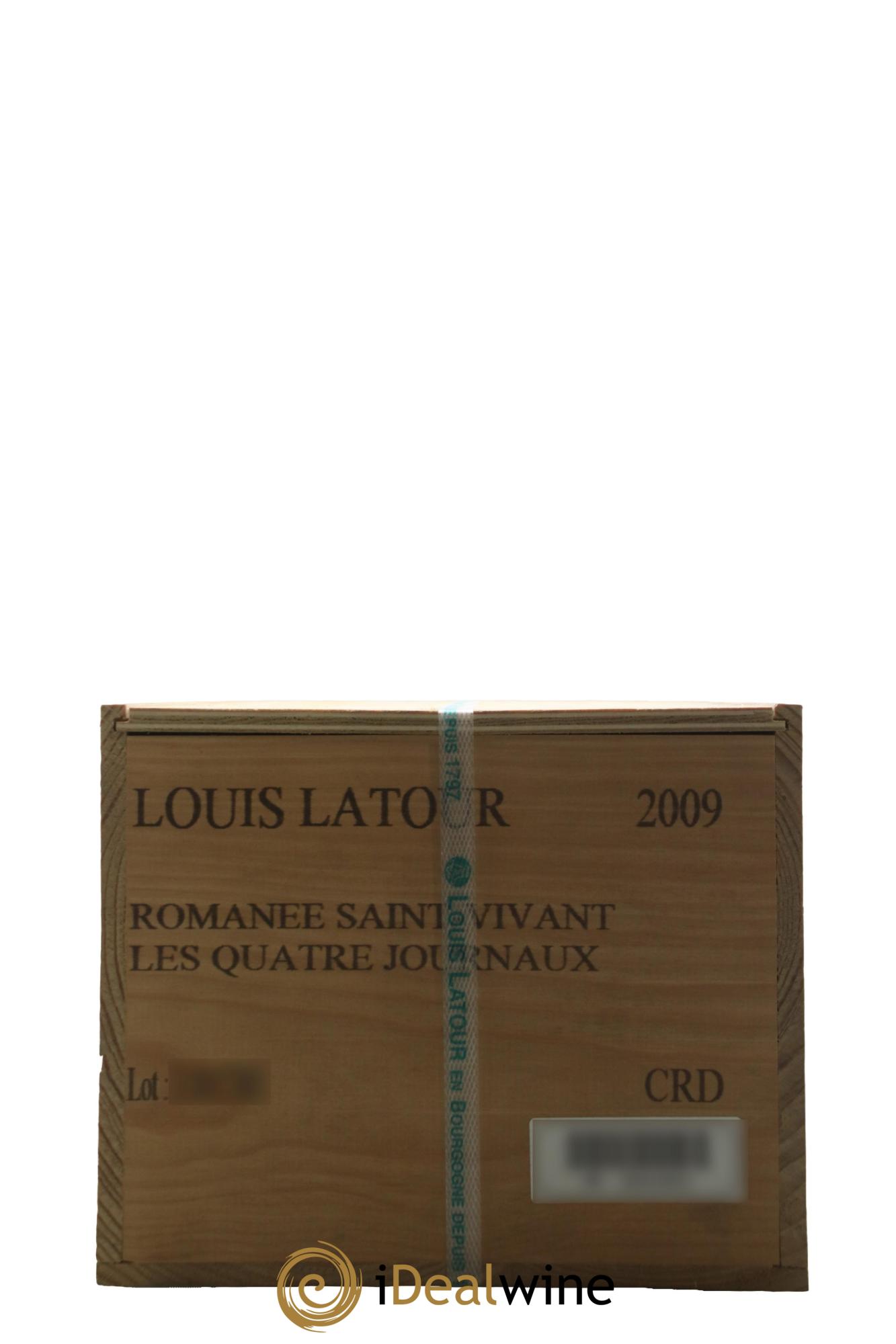 Romanée-Saint-Vivant Grand Cru Les Quatre Journaux Louis Latour 2009 - Posten von 6 Flaschen - 6