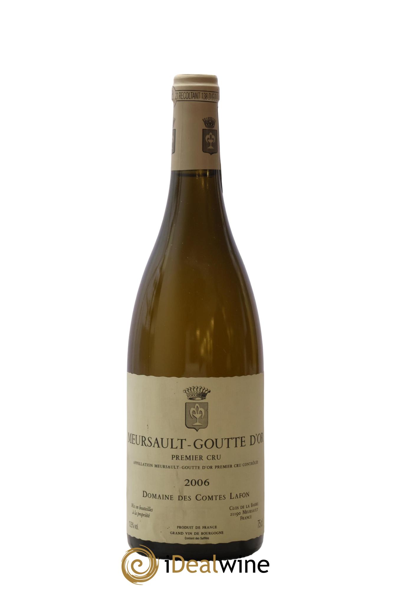 Meursault 1er Cru Goutte d'Or Comtes Lafon (Domaine des) 2006 - Lot of 1 bottle - 0
