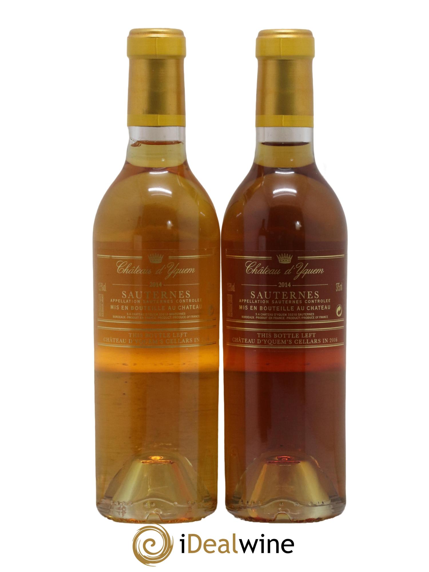 Château d' Yquem 1er Cru Classé Supérieur 2014 - Posten von 2 Demi-Flaschen - 1