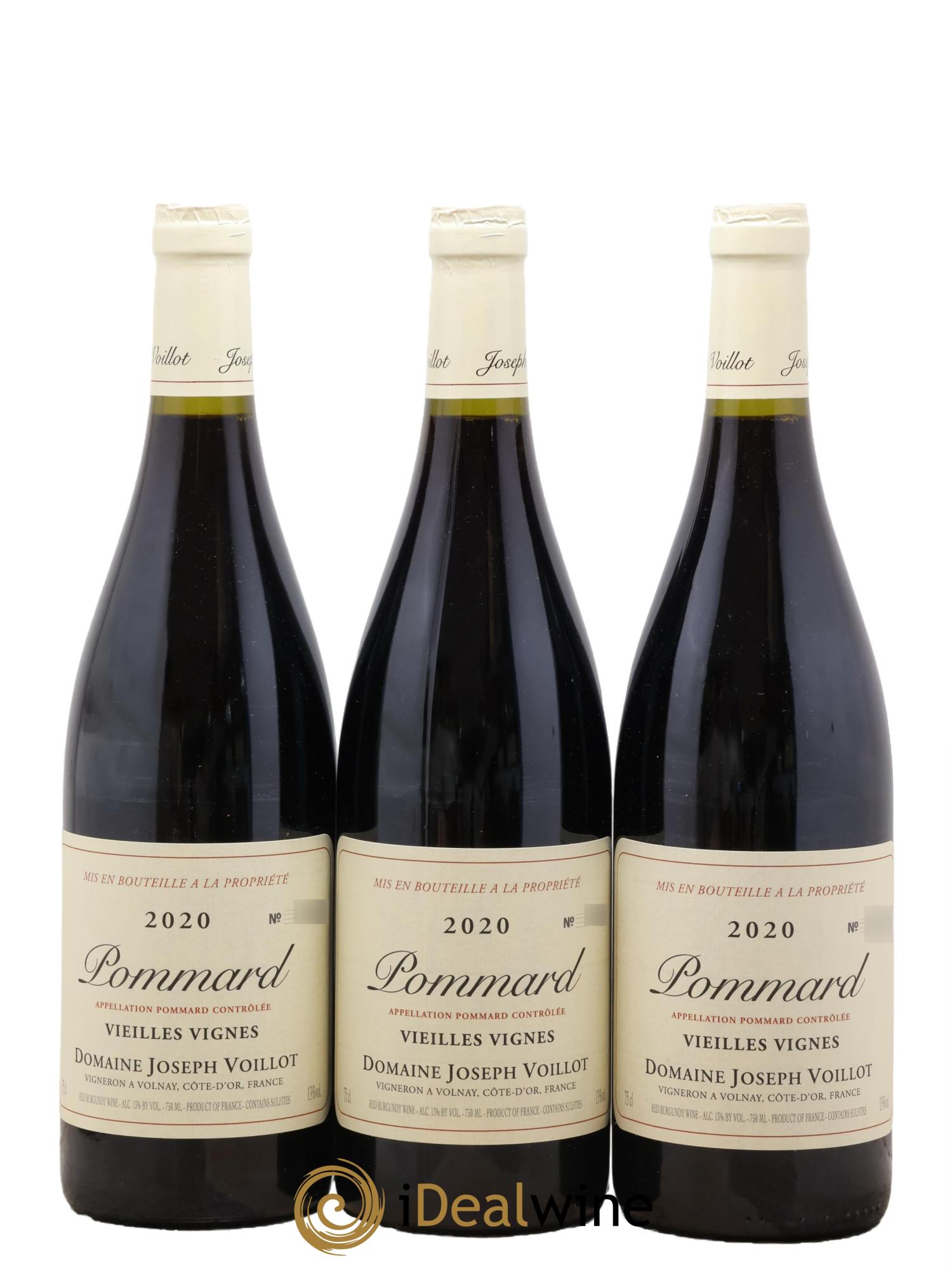 Pommard Vieilles Vignes Joseph Voillot (Domaine) 2020 - Lotto di 3 bottiglie - 0