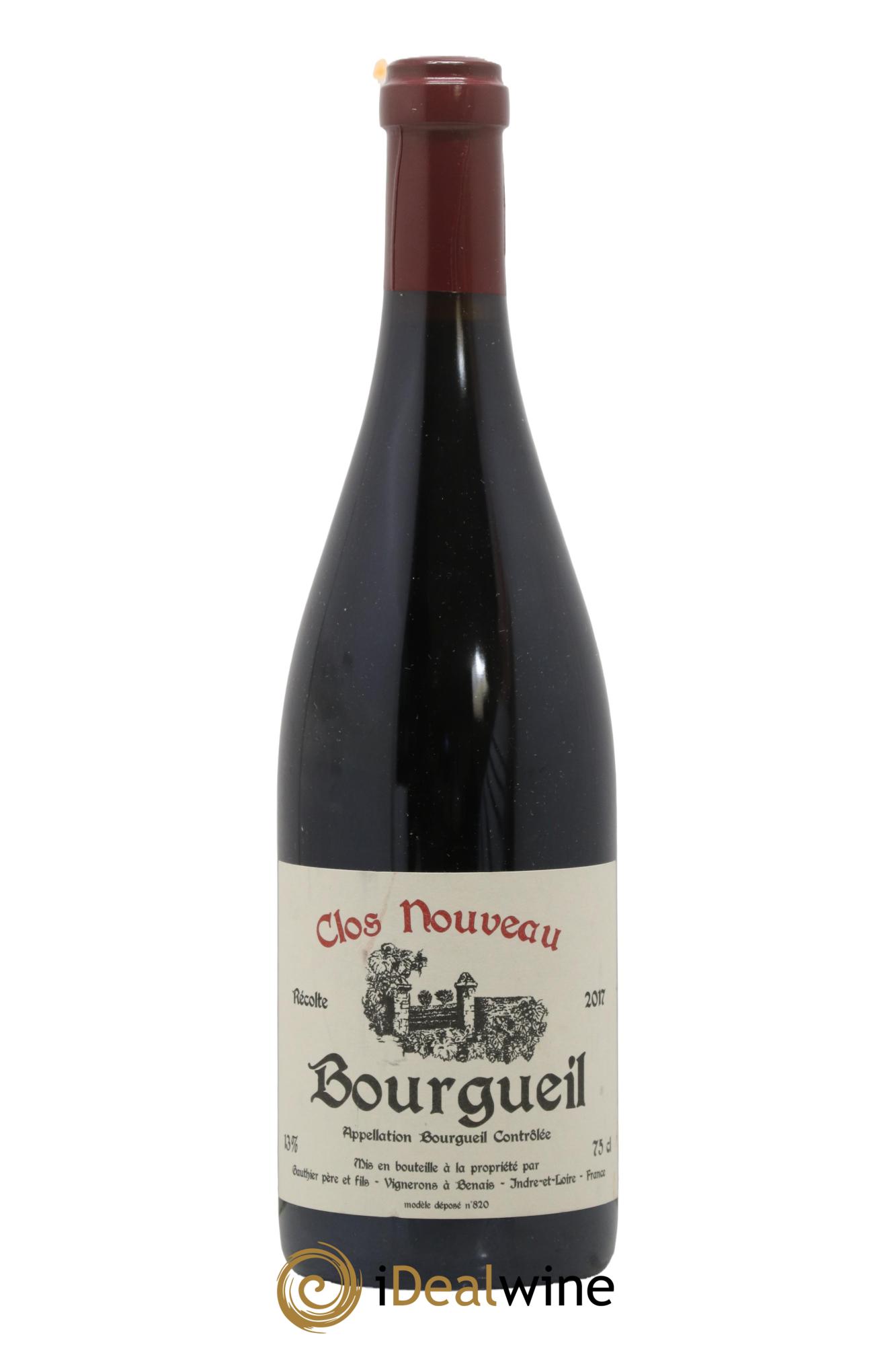 Bourgueil Clos Nouveau Domaine du Bel Air 2017 - Lot de 1 bouteille - 0