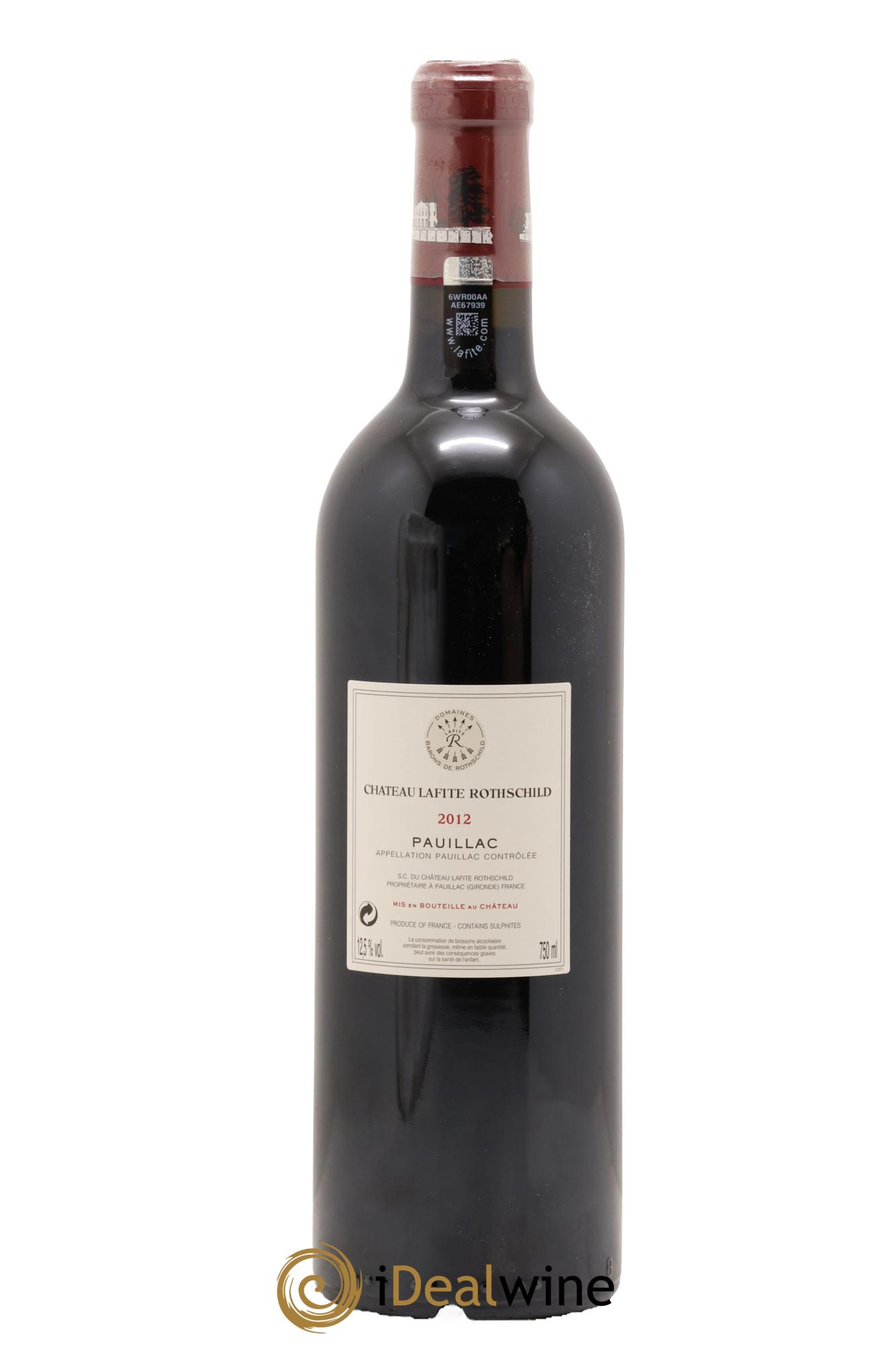 Château Lafite Rothschild 1er Grand Cru Classé 2012 - Lot of 1 bottle - 1