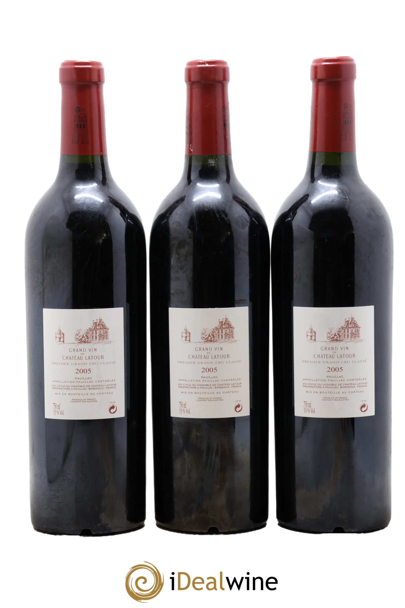 Château Latour 1er Grand Cru Classé 2005 - Lot de 3 bouteilles - 1