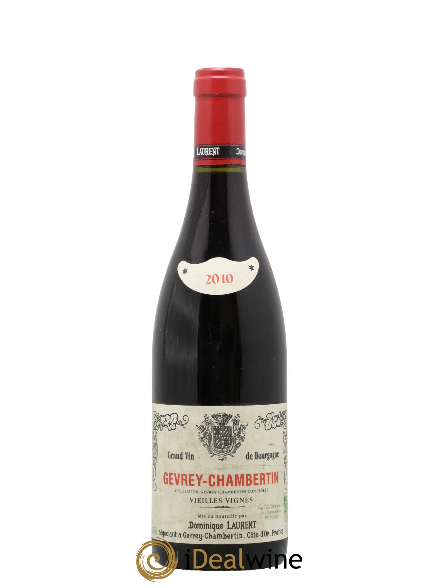 Gevrey-Chambertin Vieilles vignes Dominique Laurent 2010 - Lot de 1 bouteille - 0