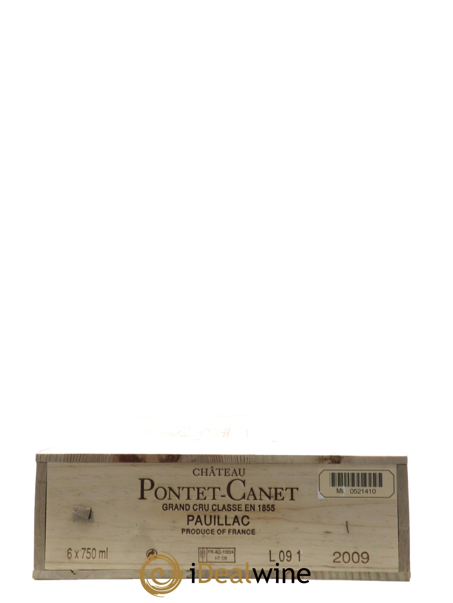 Château Pontet Canet 5ème Grand Cru Classé 2009 - Lot de 6 bouteilles - 5