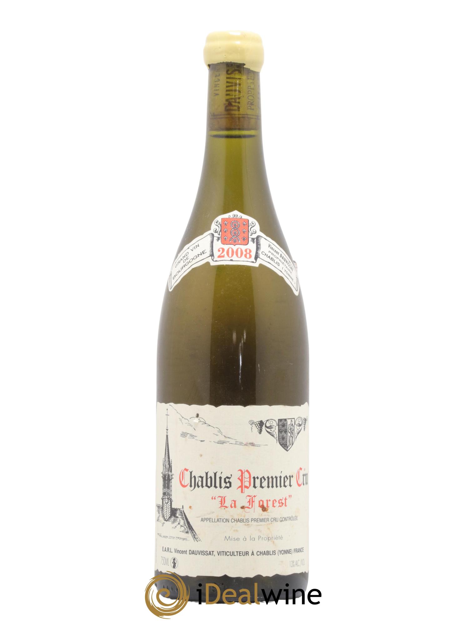 Chablis 1er Cru La Forest Vincent Dauvissat (Domaine) 2008 - Lot de 1 bouteille - 0