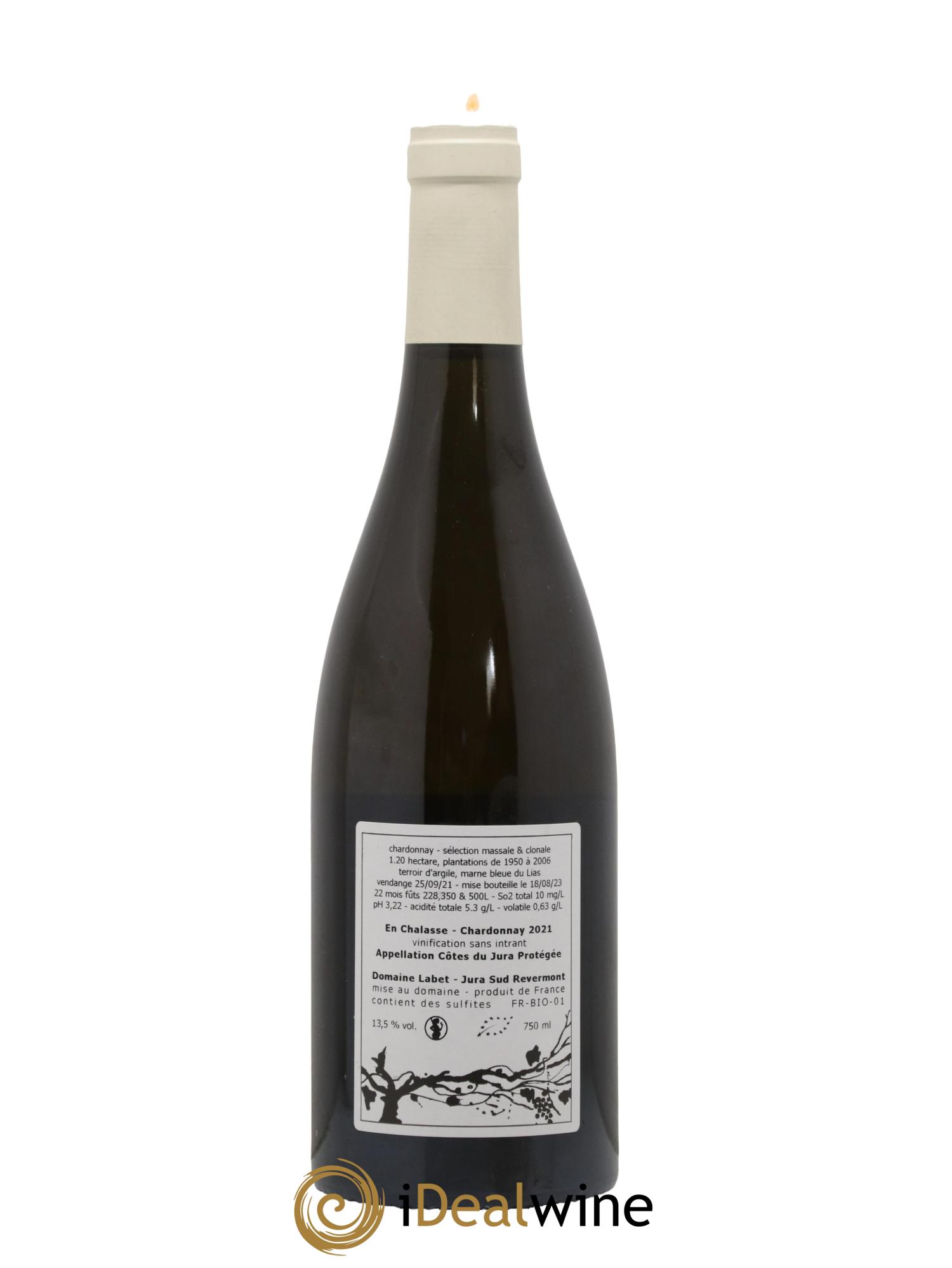 Côtes du Jura Chardonnay En Chalasse Romain - Julien - Charline Labet 2021 - Lot de 1 bouteille - 1