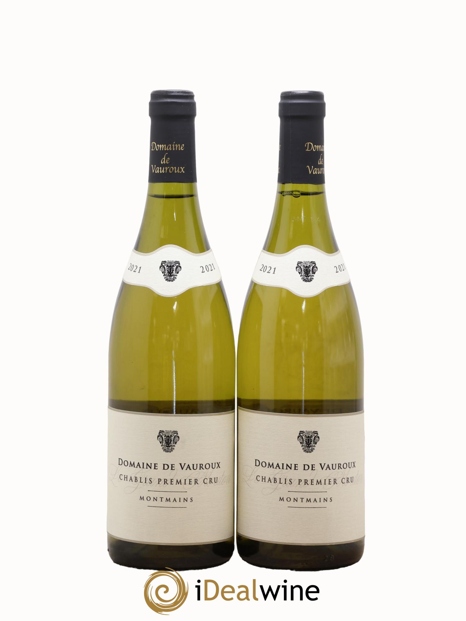 Chablis 1er Cru Montmains Domaine De Vauroux 2021 - Lot de 2 bouteilles - 0