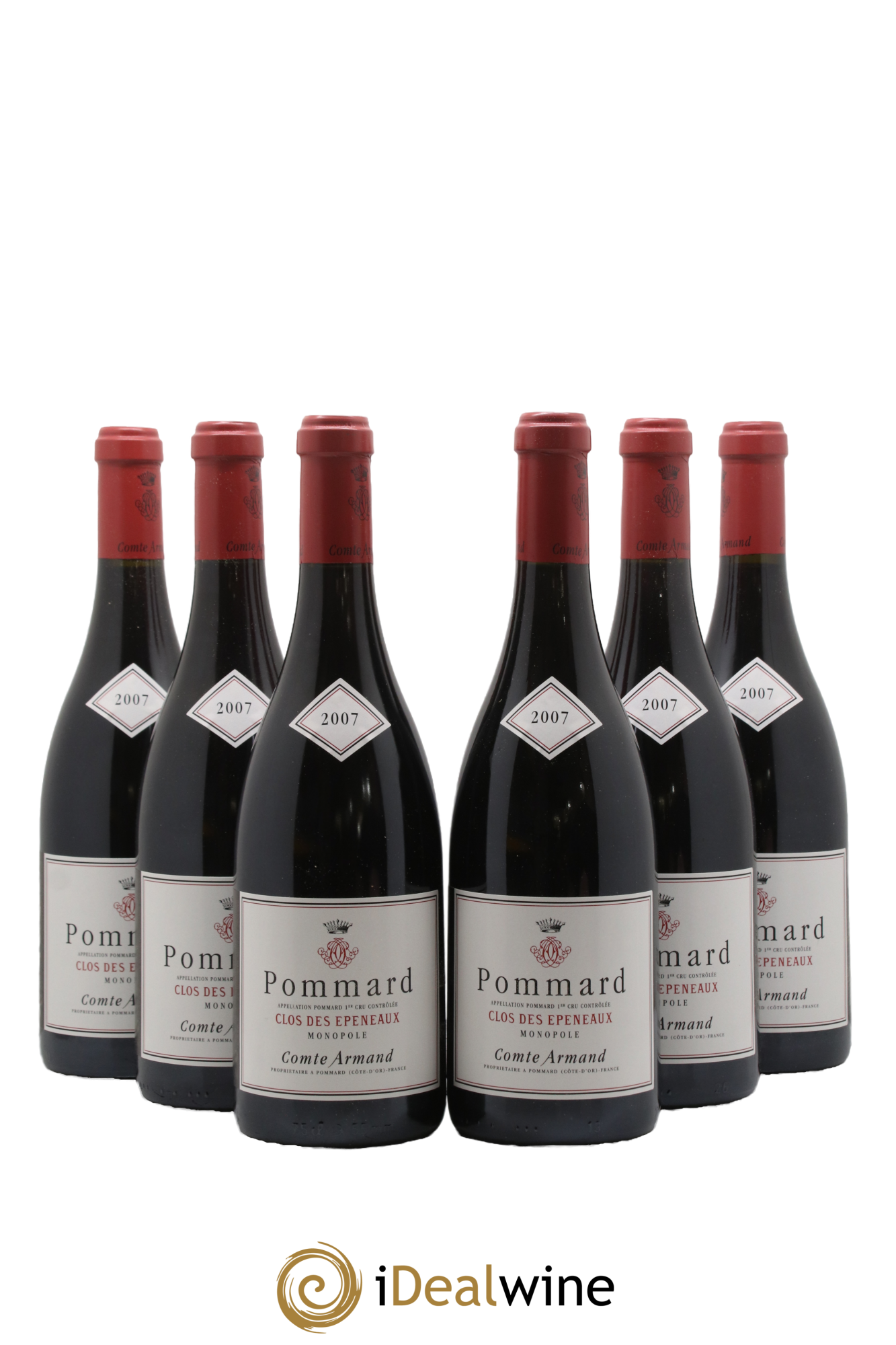 Pommard 1er Cru Clos des Epeneaux Comte Armand 2007 - Lot de 6 bouteilles - 0