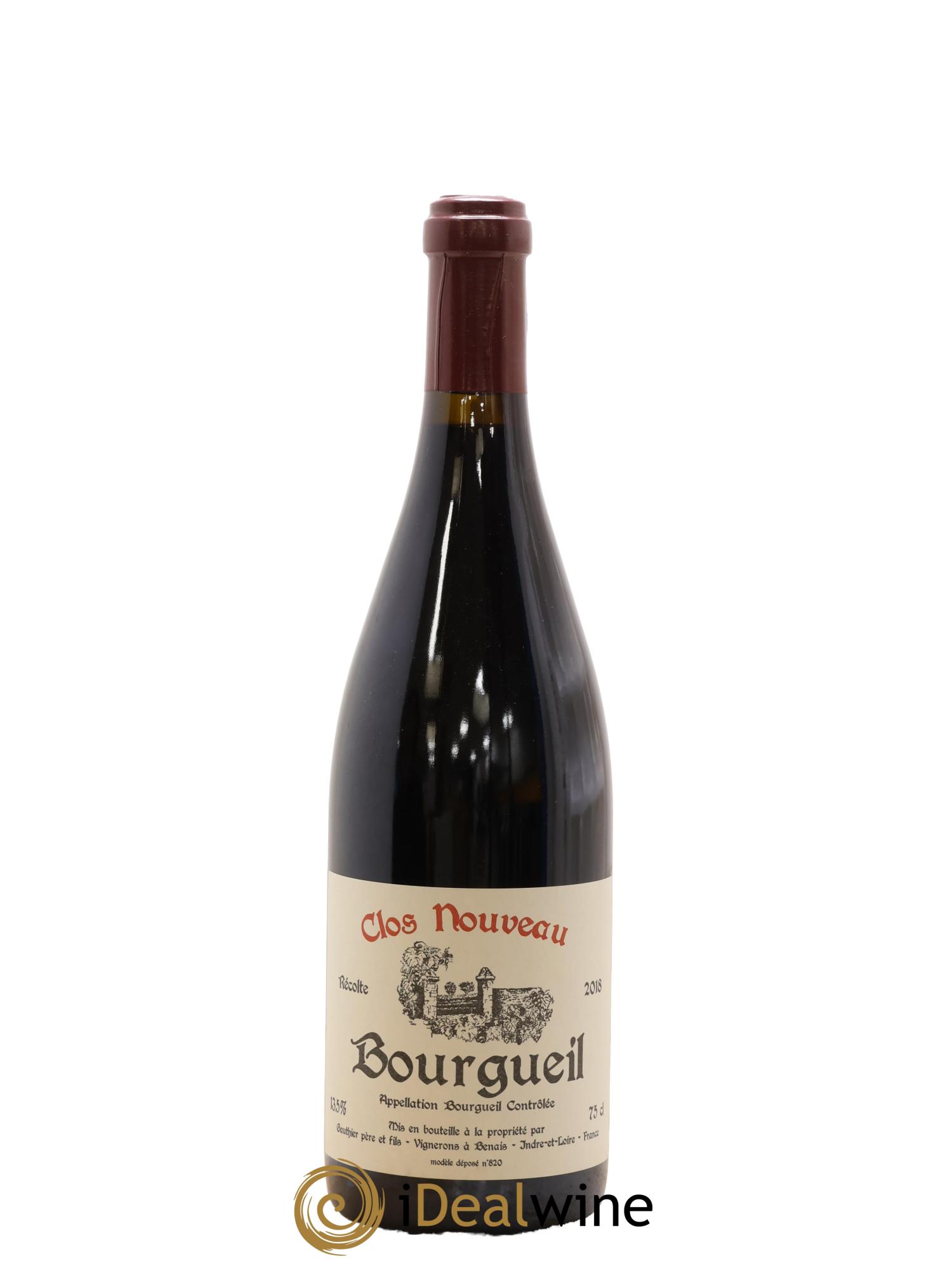 Bourgueil Clos Nouveau Domaine du Bel Air 2018 - Lot de 1 bouteille - 0