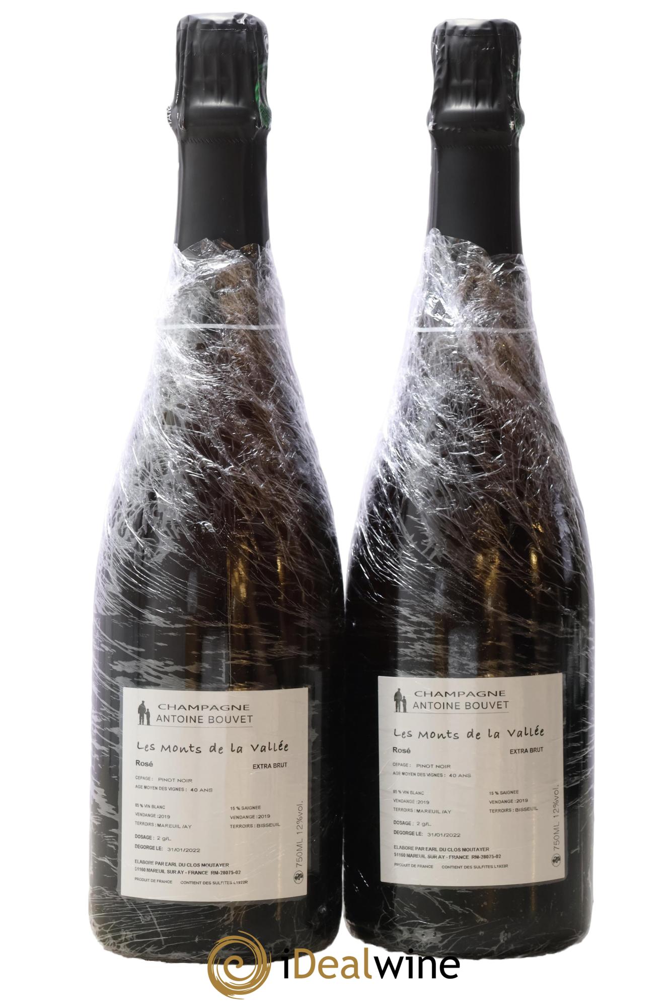 Les Monts de la Vallée Blanc de Noirs Brut Antoine Bouvet 2019 - Lot de 2 bouteilles - 1