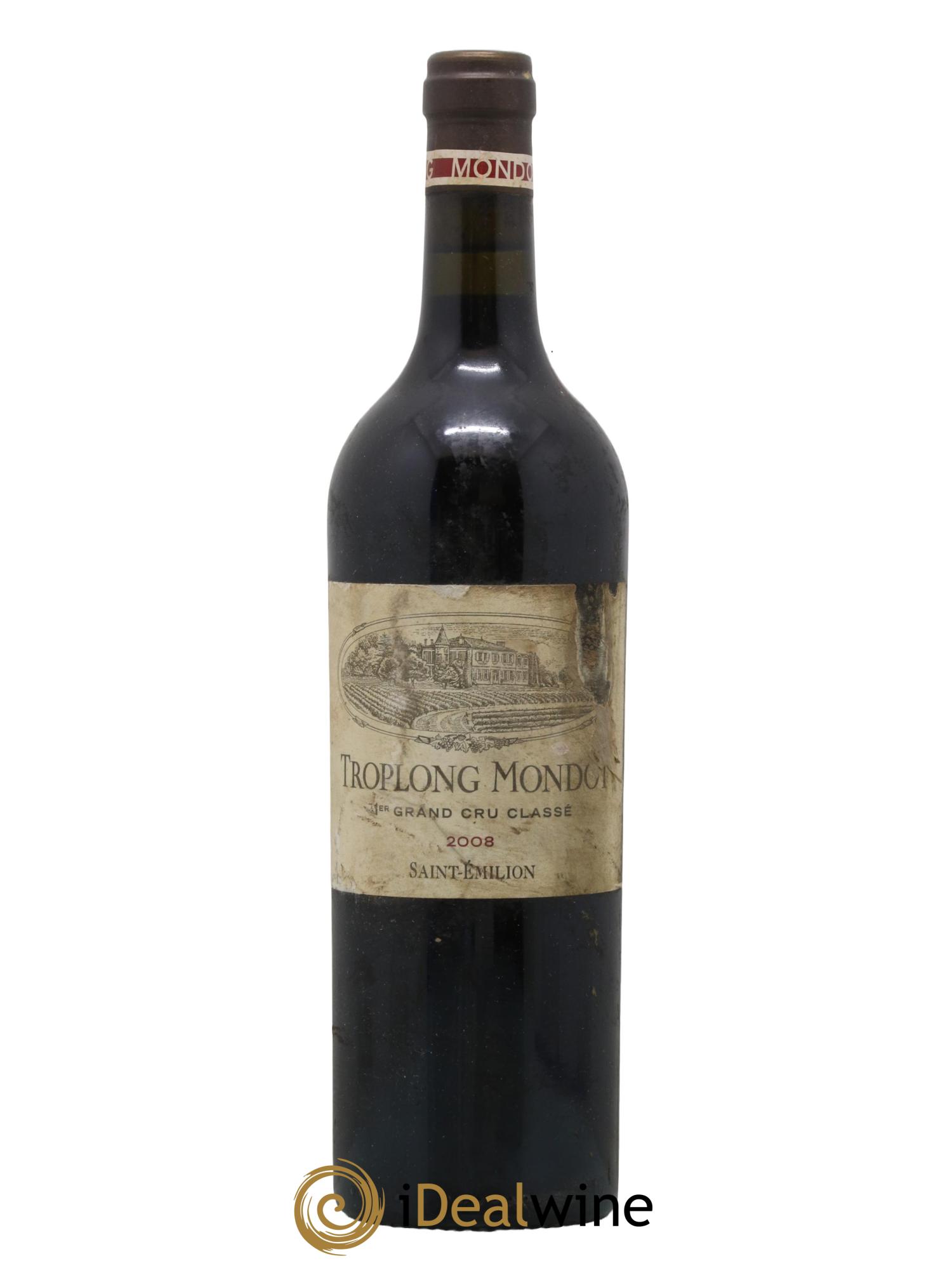 Château Troplong Mondot 1er Grand Cru Classé B 2008 - Lot de 1 bouteille - 0