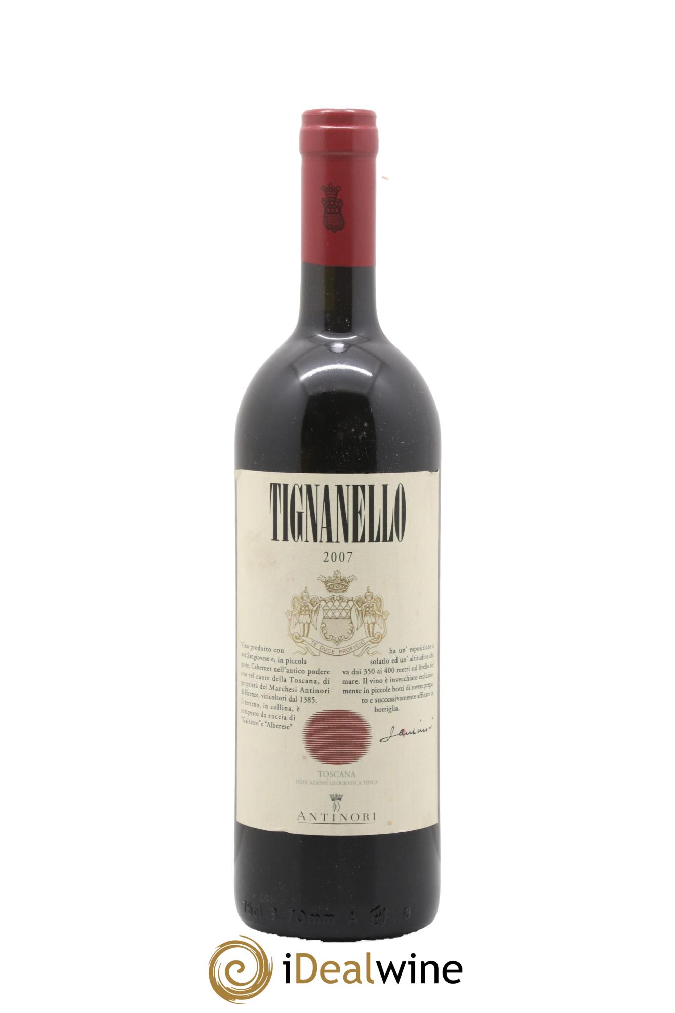 Toscana IGT Tignanello Tenuta Tignanello - Marchesi Antinori 2007 - Lot de 1 bouteille - 0