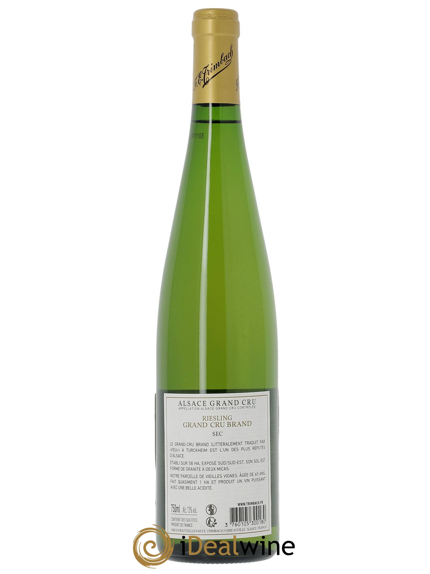 Alsace Riesling Grand Cru Brand Trimbach (Domaine) 2021 - Lot de 1 bouteille - 1