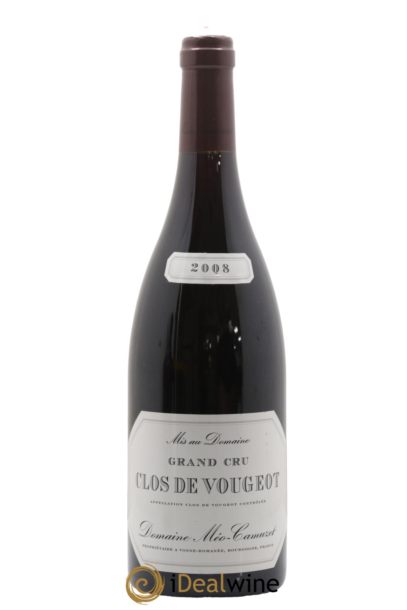 Clos de Vougeot Grand Cru Méo-Camuzet (Domaine) 2008 - Lot de 1 bouteille - 0