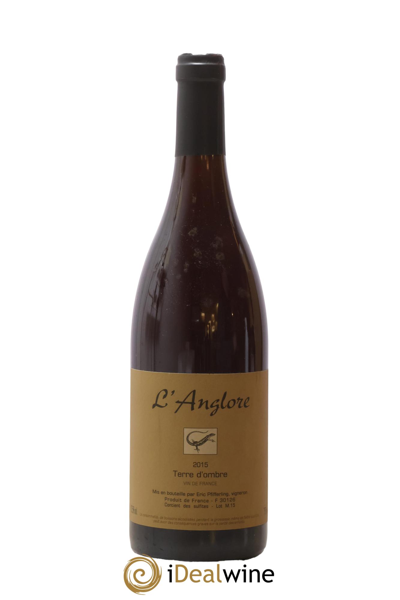 Vin de France Terre d'Ombre L'Anglore 2015 - Lot of 1 bottle - 0