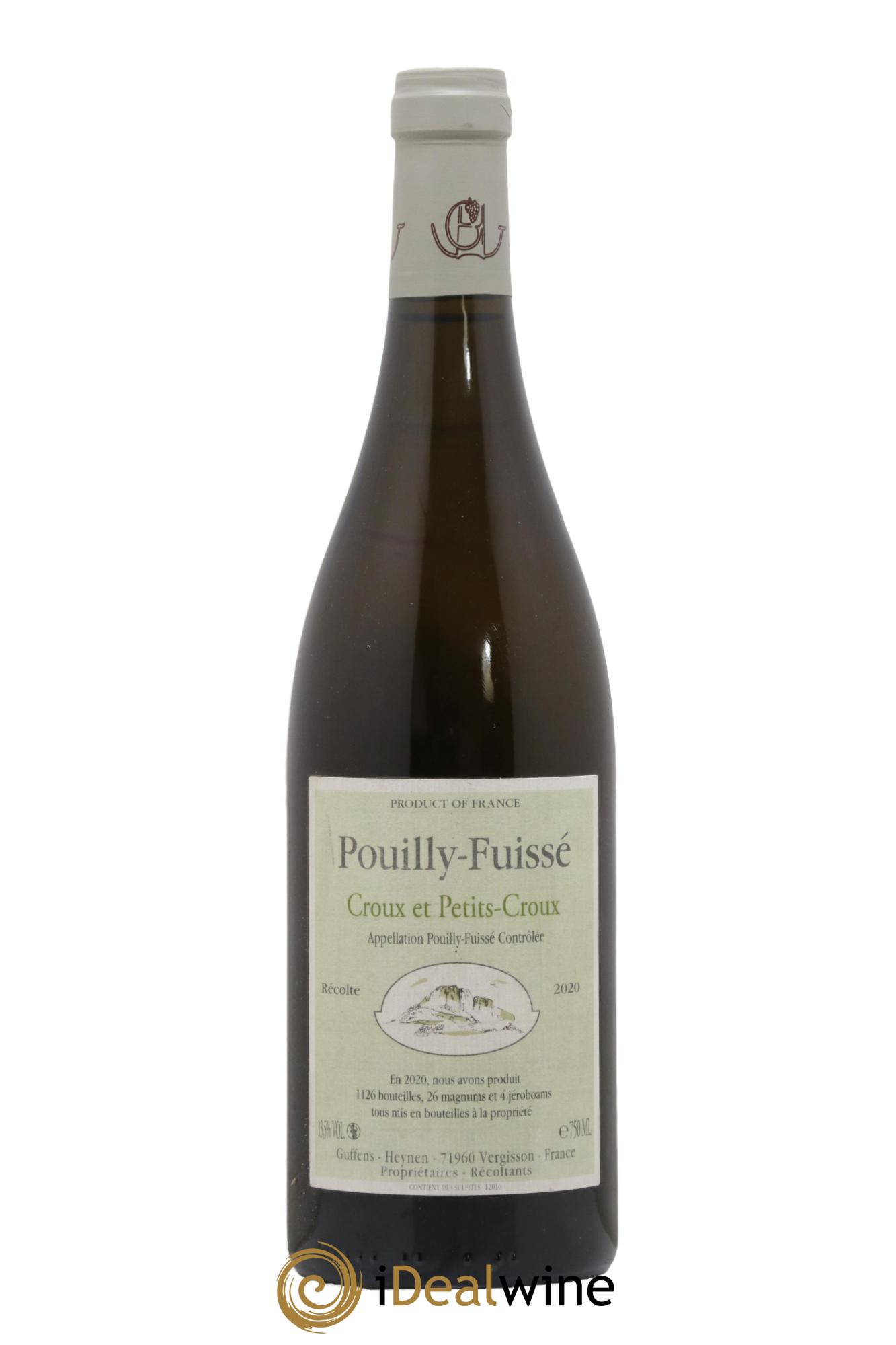 Pouilly-Fuissé Clos des Petits Croux Guffens-Heynen 2020 - Lotto di 1 bottiglia - 0