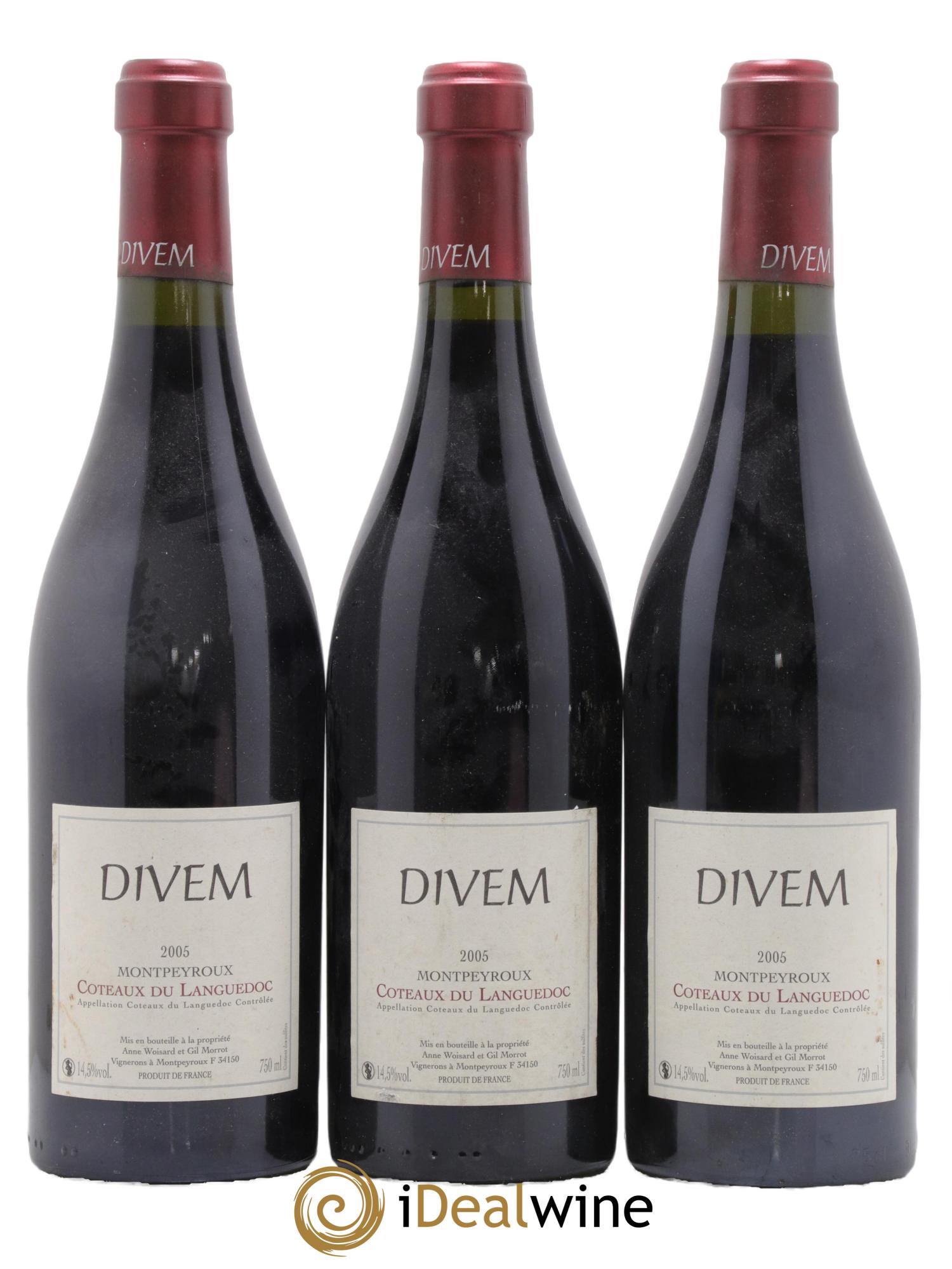 Coteaux du Languedoc Montpeyroux Divem 2005 - Lot de 3 bouteilles - 0